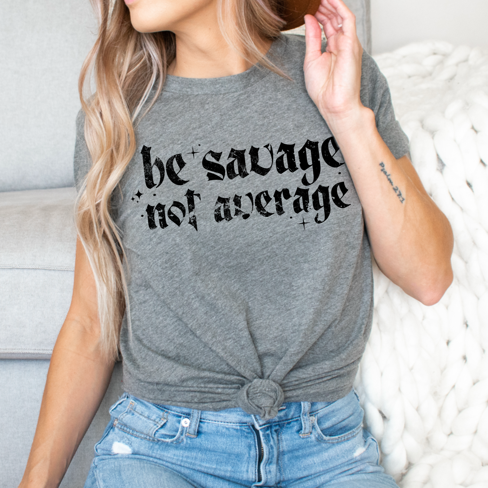 Be Savage Not Average Graphic Tee | Bella Canvas Hoodie, Sweatshirt | PodTeesHub.com