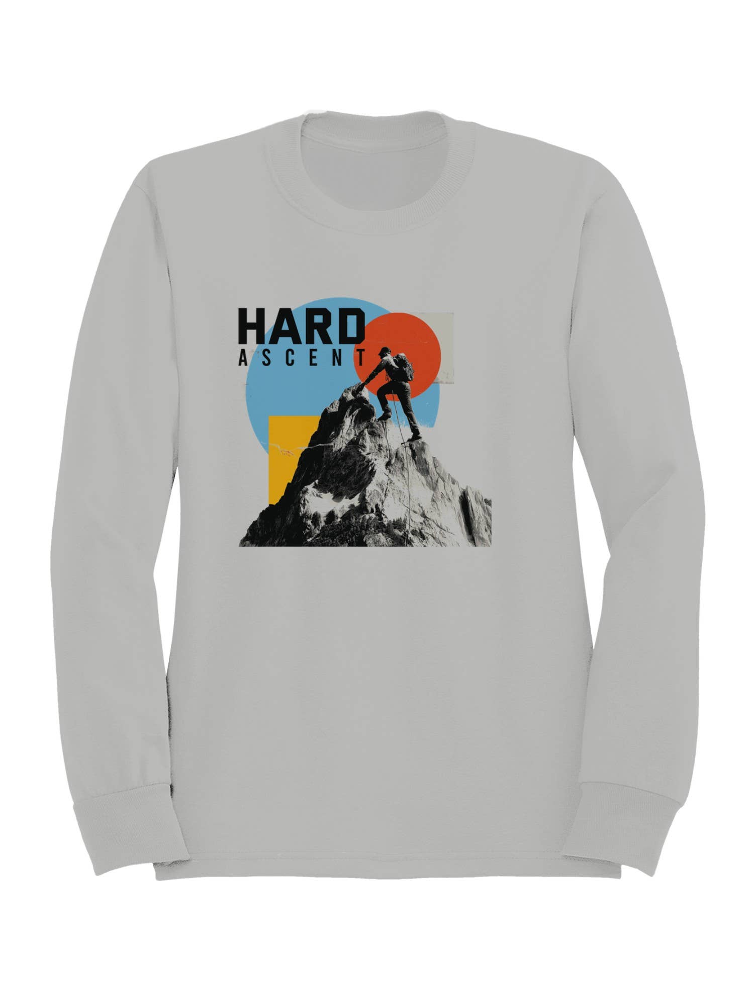 Hard Ascent Mountain Climbing Art Women's Sweatshirt T-Shirts, Hoodie | PodTeesHub.com