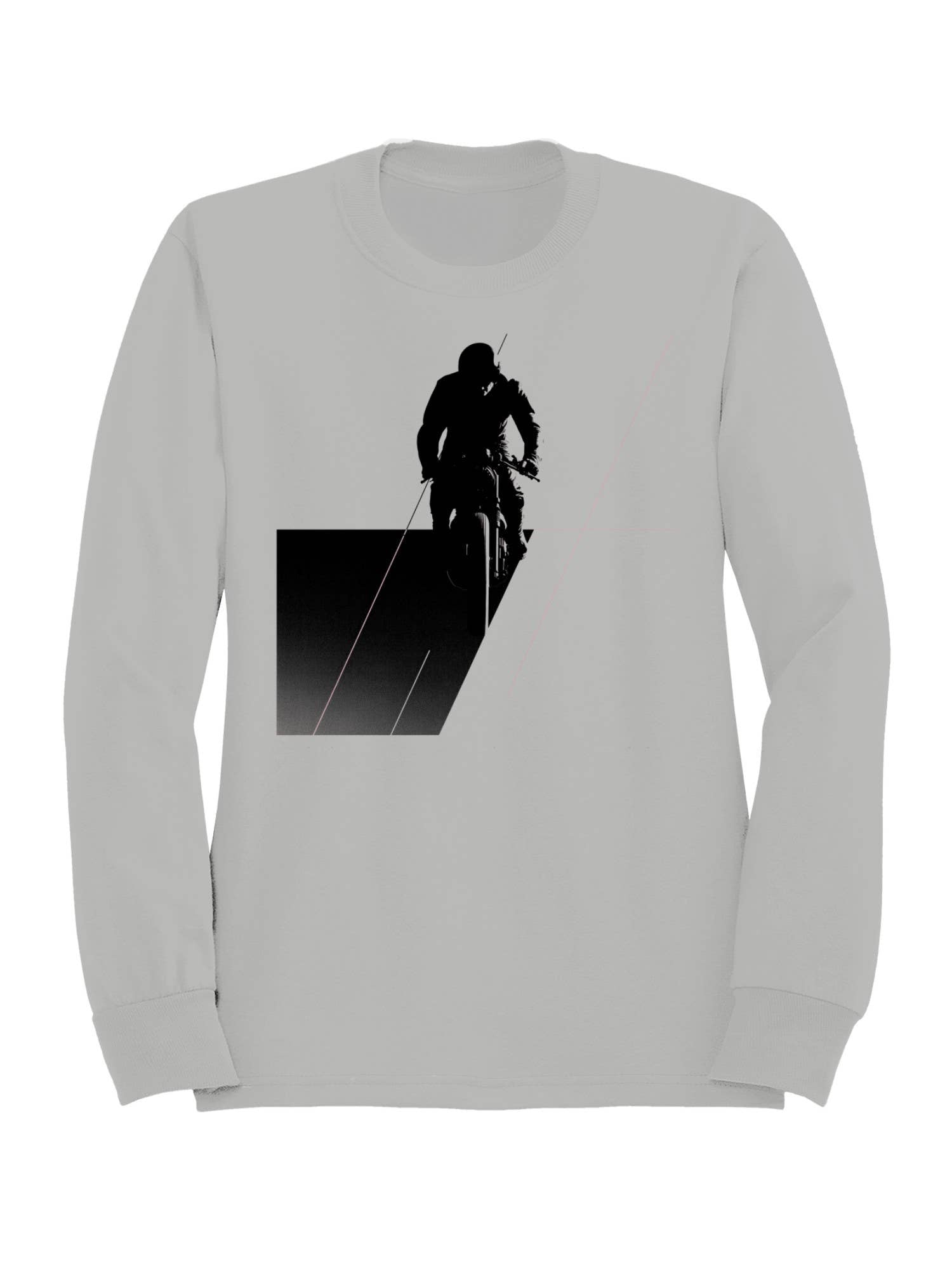 Bmx Rider Geometric Silhouette Art Men's Sweatshirt T-Shirts, Hoodie | PodTeesHub.com