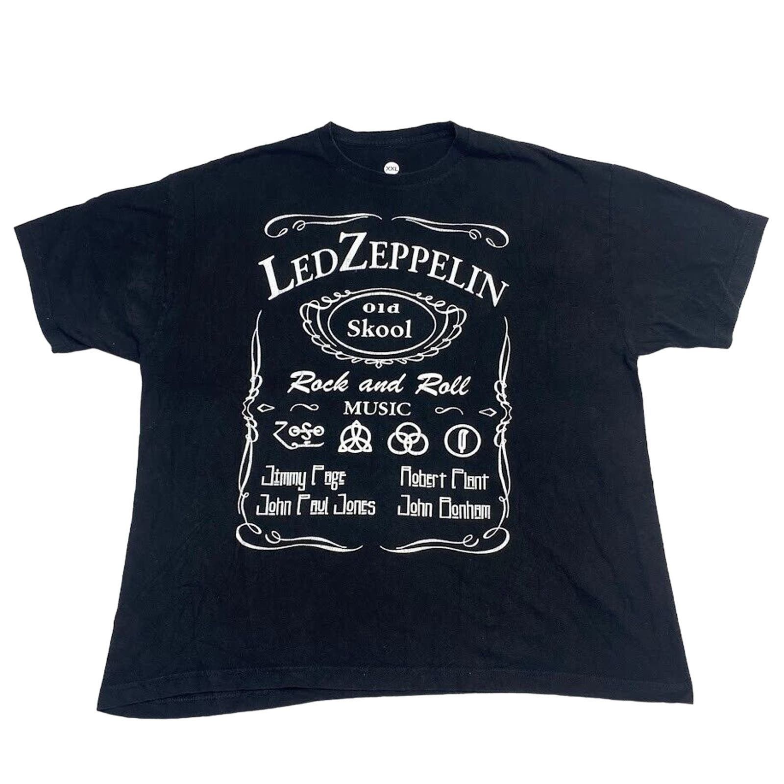 Zeppelin Led Zeppelin Rock And Roll Graphic Tee Vintage Style Sz 2xl Hoodie, Sweatshirt | PodTeesHub.com