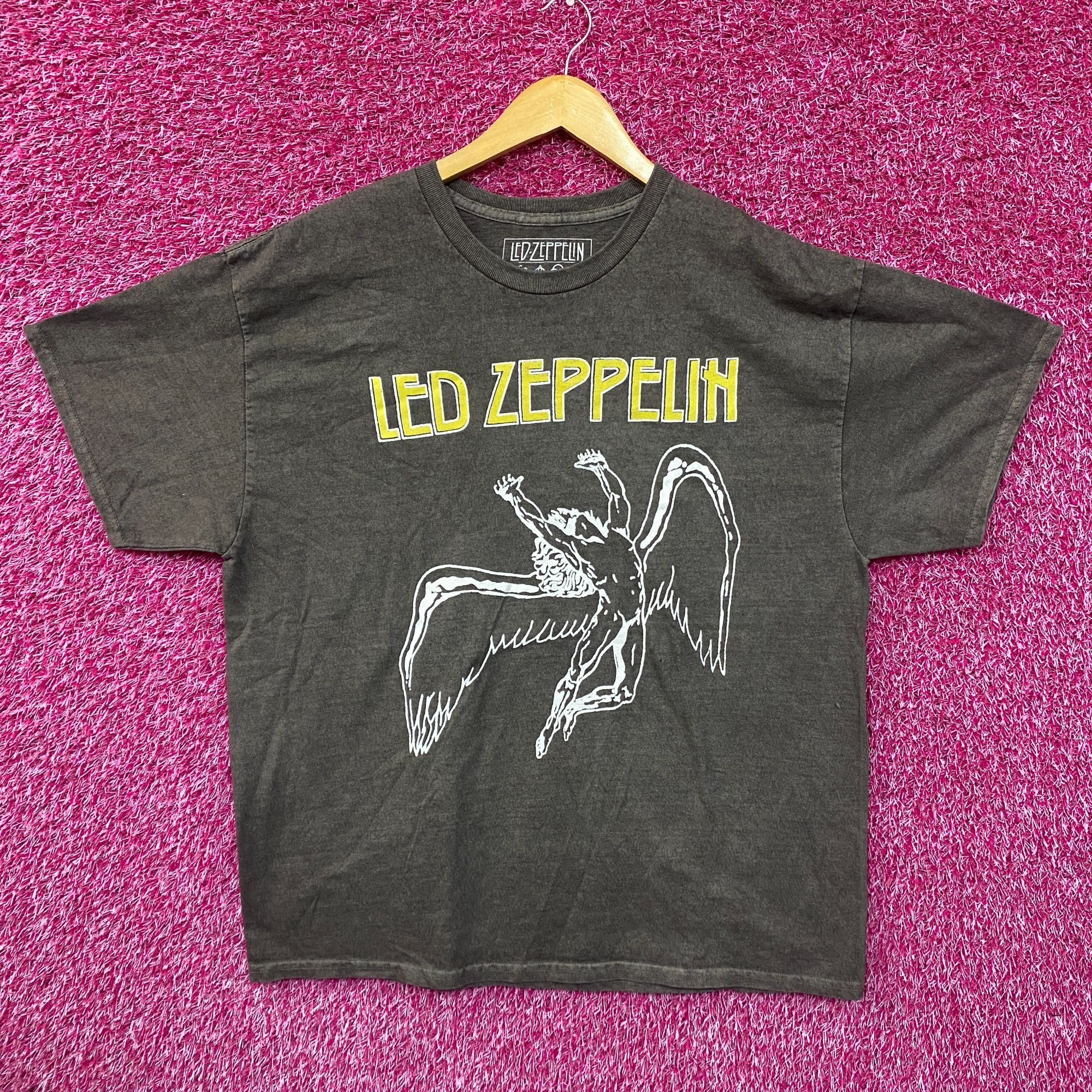 Zeppelin Led Zeppelin Icarus Gray T Shirt Medium Hoodie, Sweatshirt | PodTeesHub.com