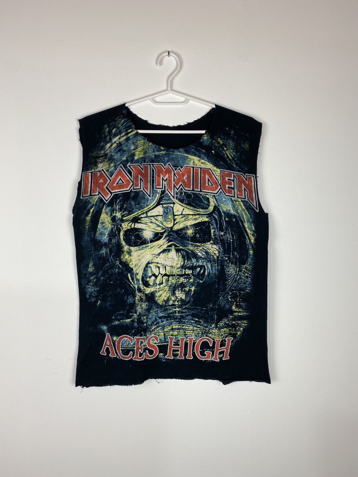 Maiden Iron Maiden Sleeveless Cutoff Tee Hoodie, Sweatshirt | PodTeesHub.com