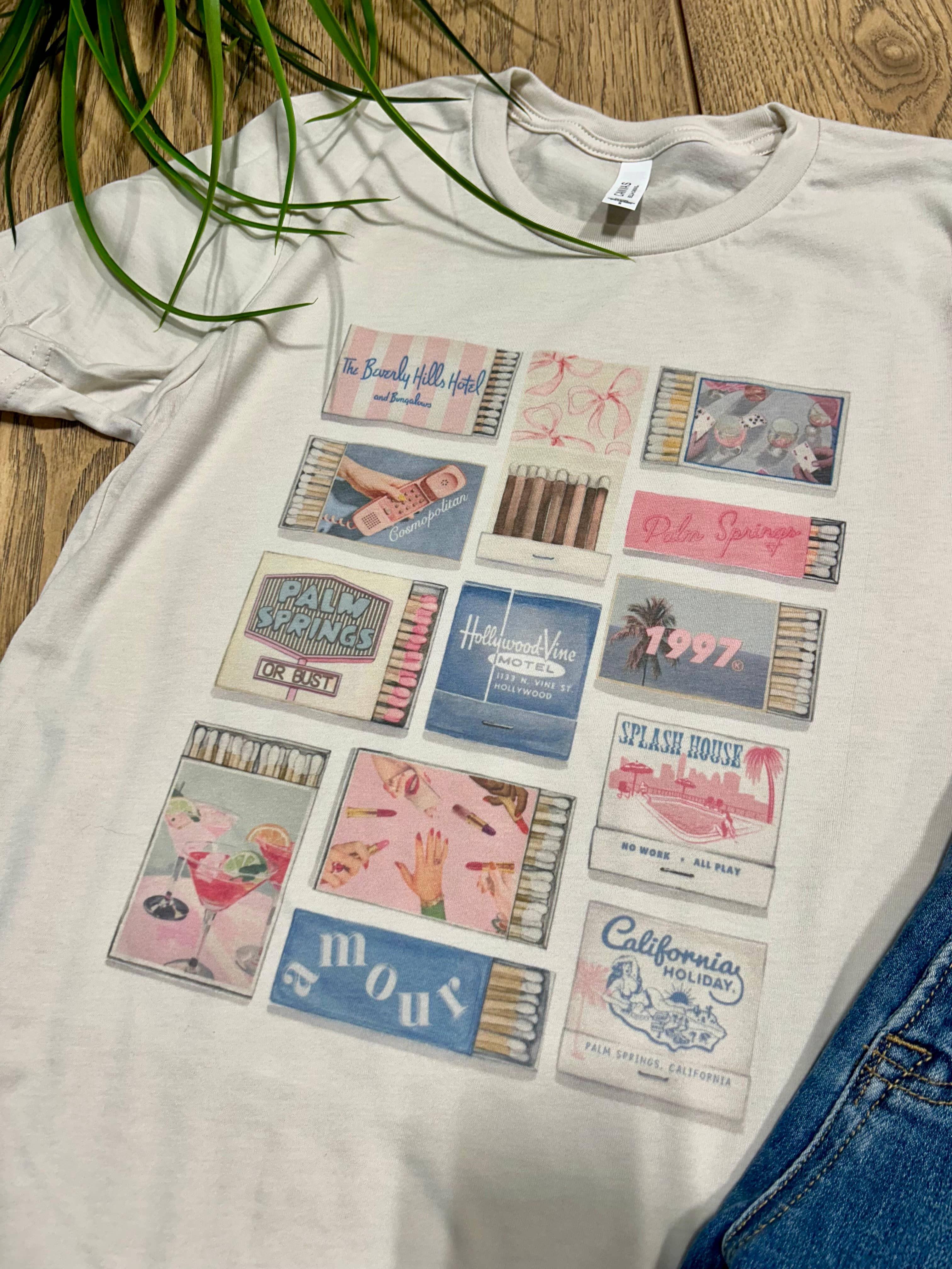 Vintage Match Box Graphic Tee Hoodie, Sweatshirt | PodTeesHub.com