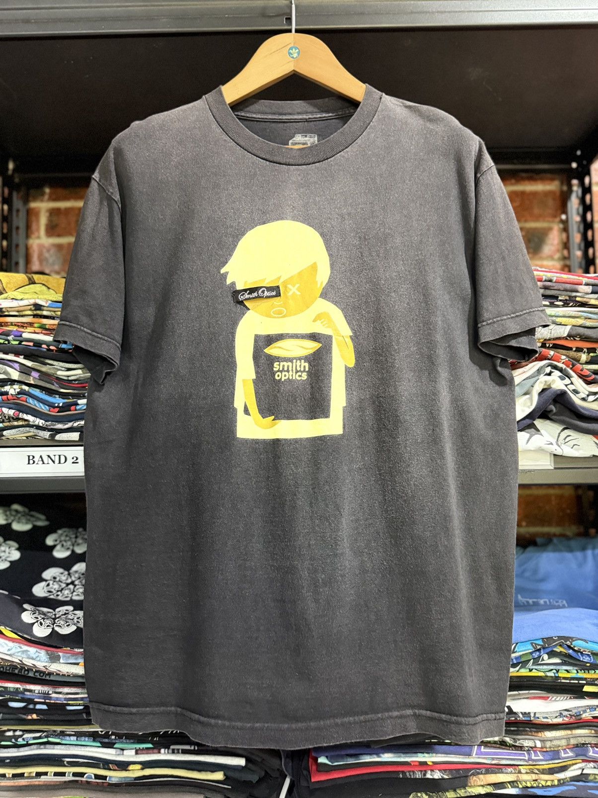 Smith Optics X Vintage Thrashed Vintage Smith Optics Streetwear Boy Sun Faded Tee Hoodie, Sweatshirt | PodTeesHub.com