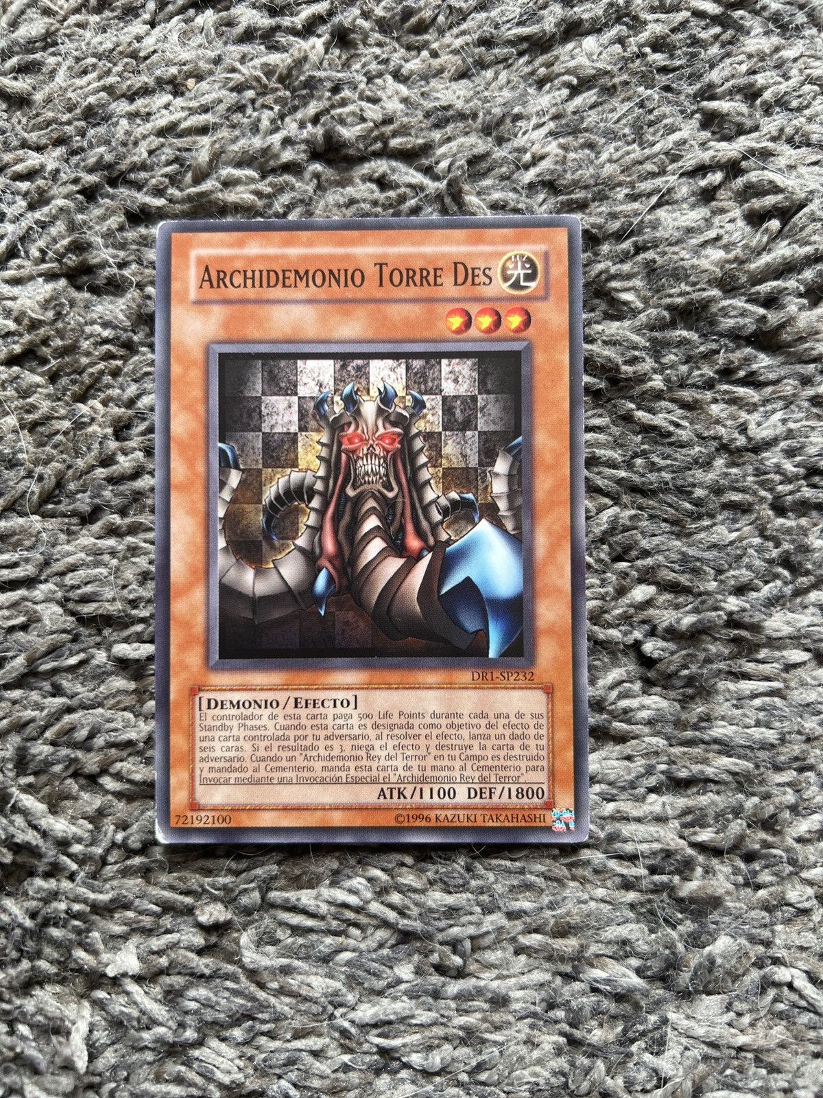 Vintage 1996 Konami Yu Gi Oh Archidemonio Torre Des Card T-Shirts, Hoodie, Sweatshirt