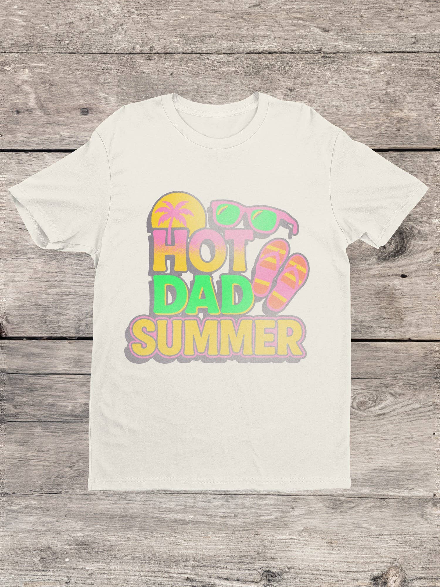 Vintage Hot Dad Summer Men's T-Shirt Hoodie, Sweatshirt | PodTeesHub.com
