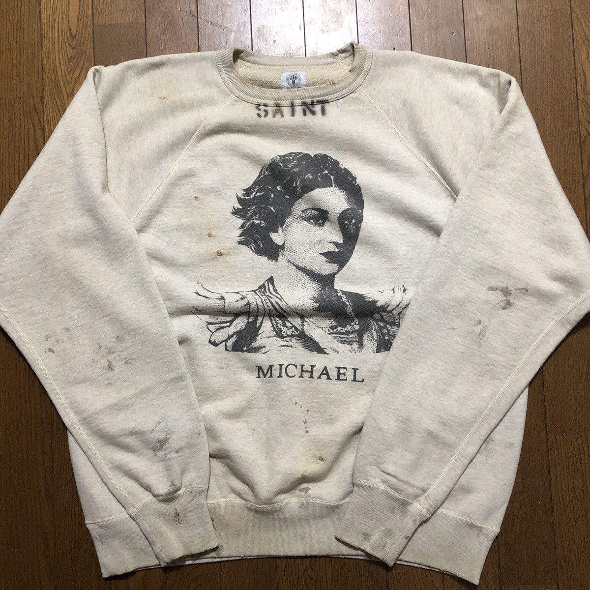 Readymade X Saint Michael Saint Michael Michael Sweatshirt T-Shirts, Hoodie | PodTeesHub.com