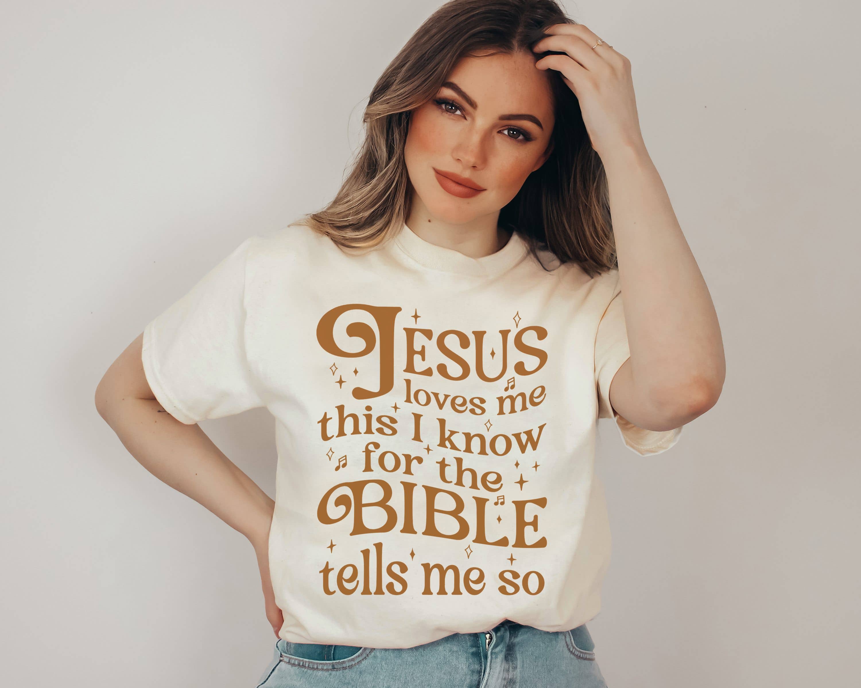 Jesus Loves Me Religious Graphic Tee Hoodie, Sweatshirt | PodTeesHub.com