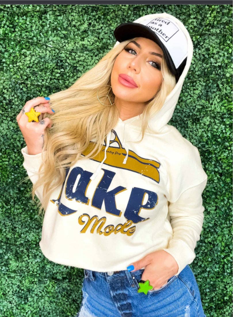 Lake Mode Cropped Hooded Sweatshirt T-Shirts, Hoodie | PodTeesHub.com