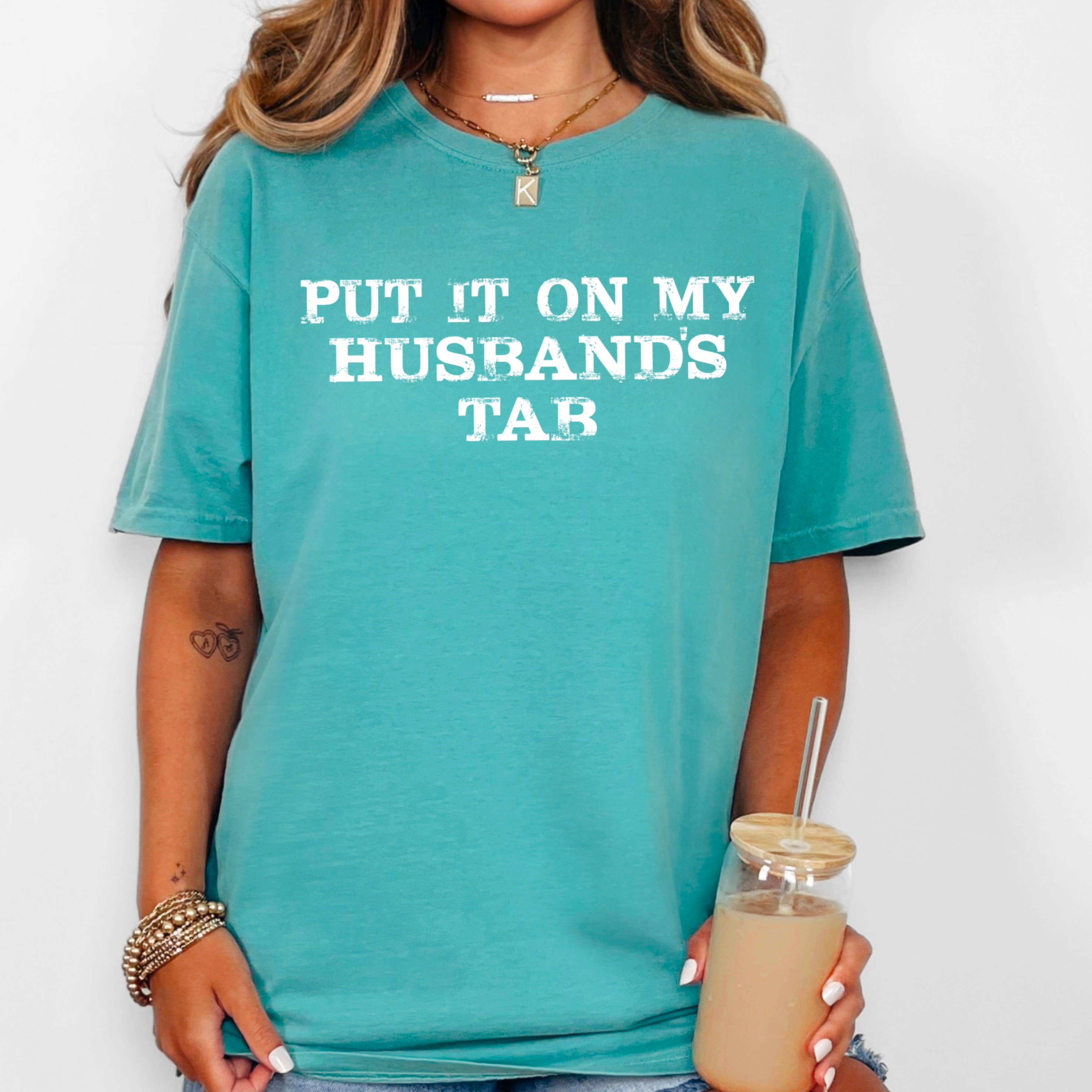 Women's Graphic Tee | Put It On My Husband's | Comfort Color Hoodie, Sweatshirt | PodTeesHub.com