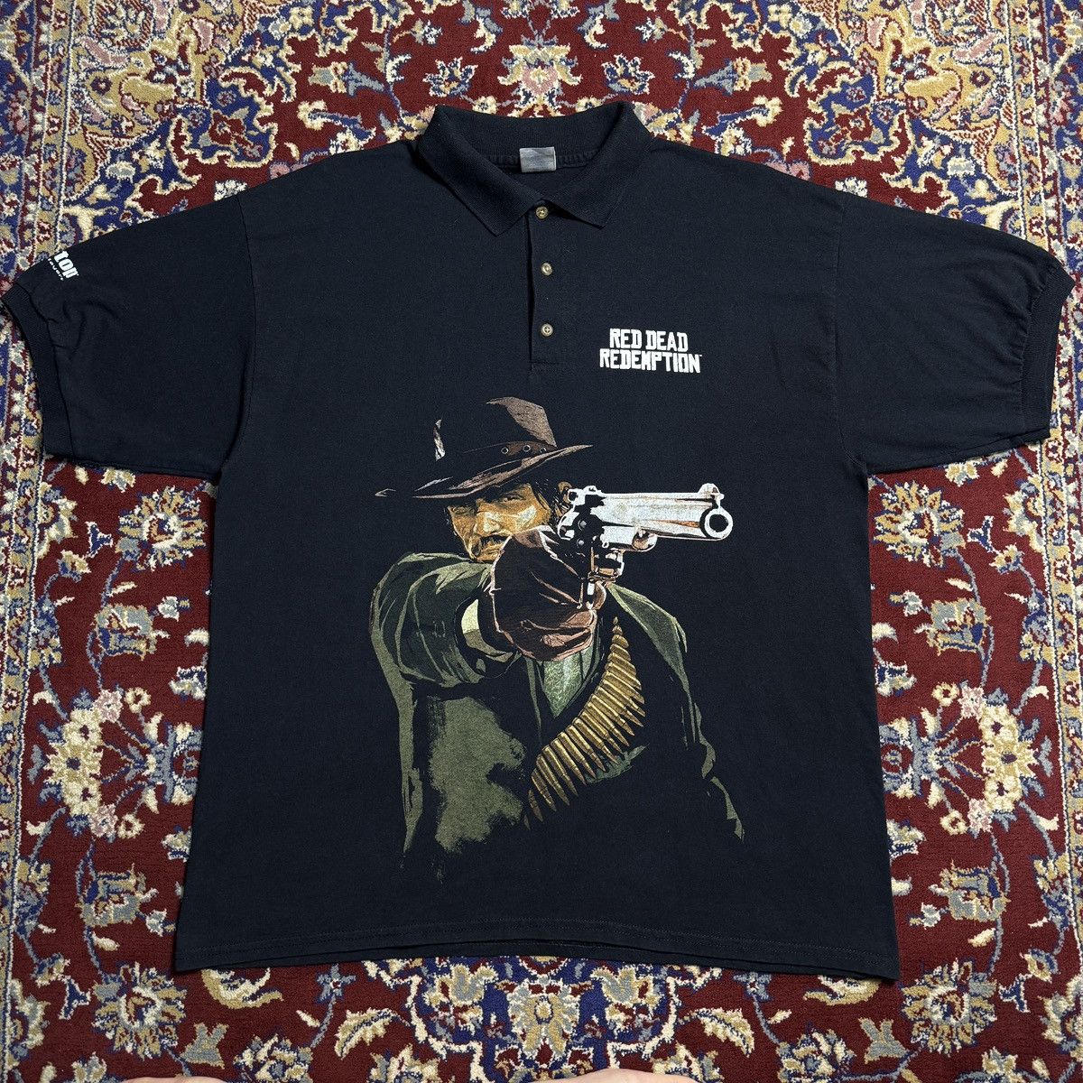 Rockstar Games Vintage 2010 Red Dead Redemption 1 Video Game Promo Tee Hoodie, Sweatshirt | PodTeesHub.com