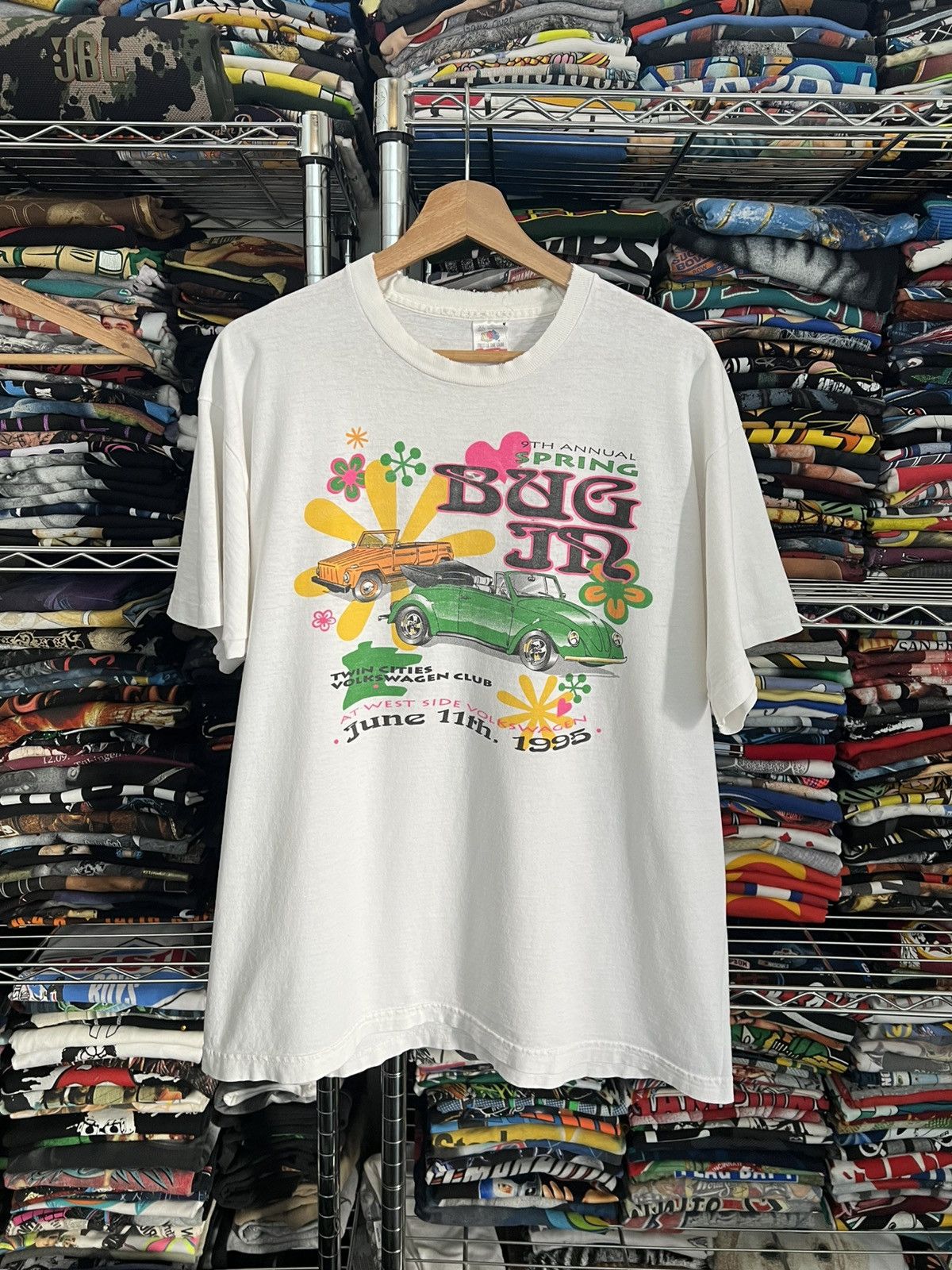Nascar 1995 Volkswagen Bug In Beetle Car Tee Hoodie, Sweatshirt | PodTeesHub.com