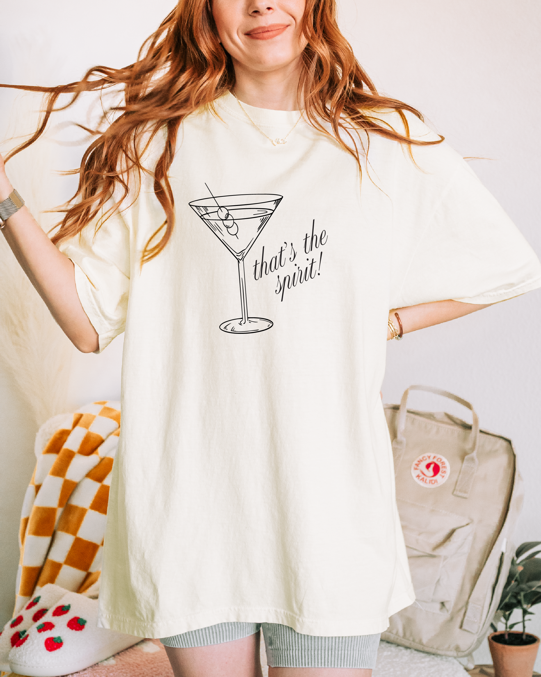 That's the Spirit, Martini Graphic Tee, Summer Graphic Tee Hoodie, Sweatshirt | PodTeesHub.com