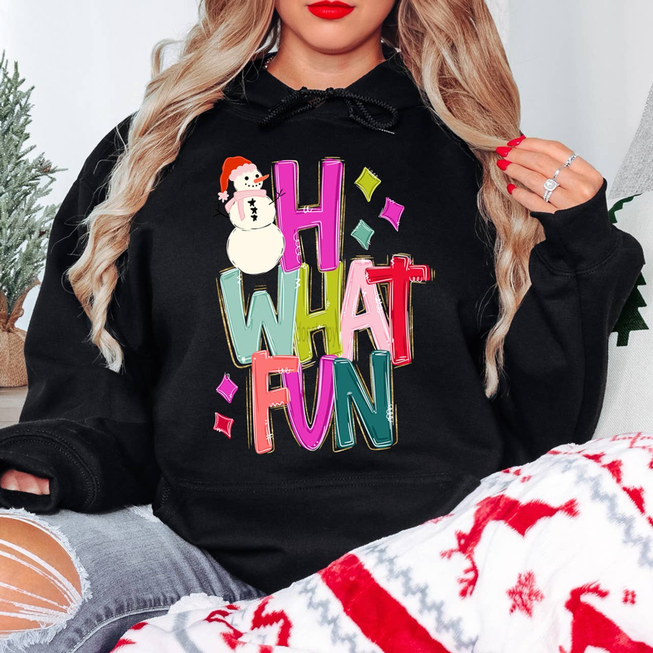 Oh What Fun Snowman Sweatshirt T-Shirts, Hoodie | PodTeesHub.com