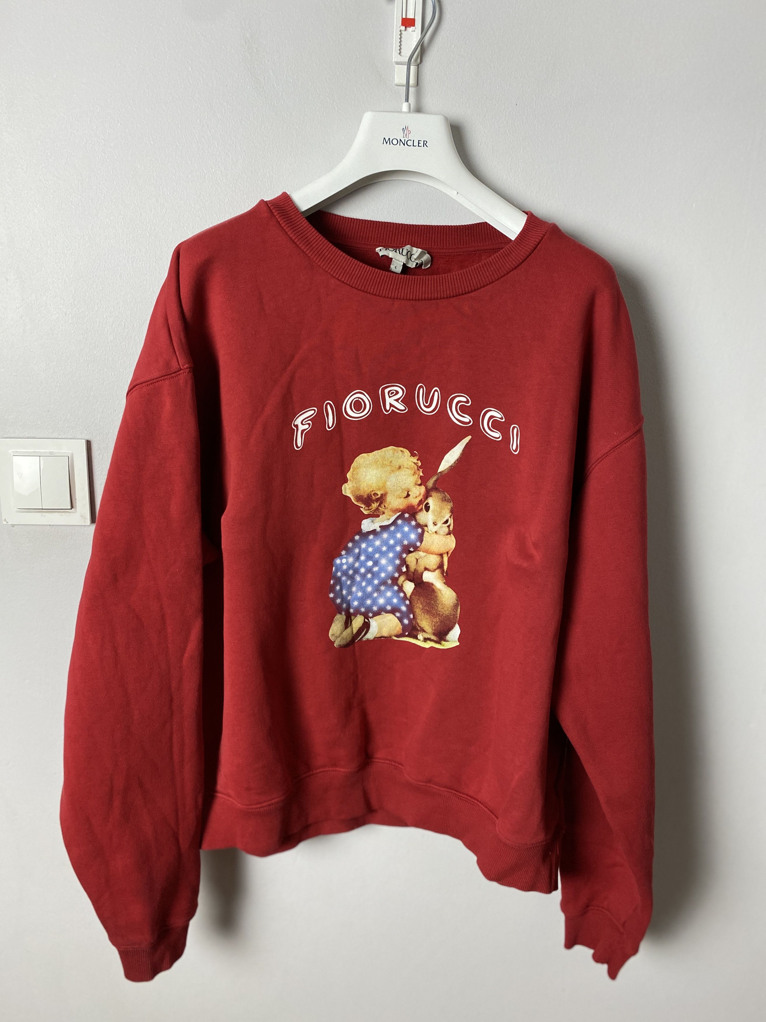 Fiorucci Rabbit Hug Graphic Sweatshirt Crewneck T-Shirts, Hoodie | PodTeesHub.com