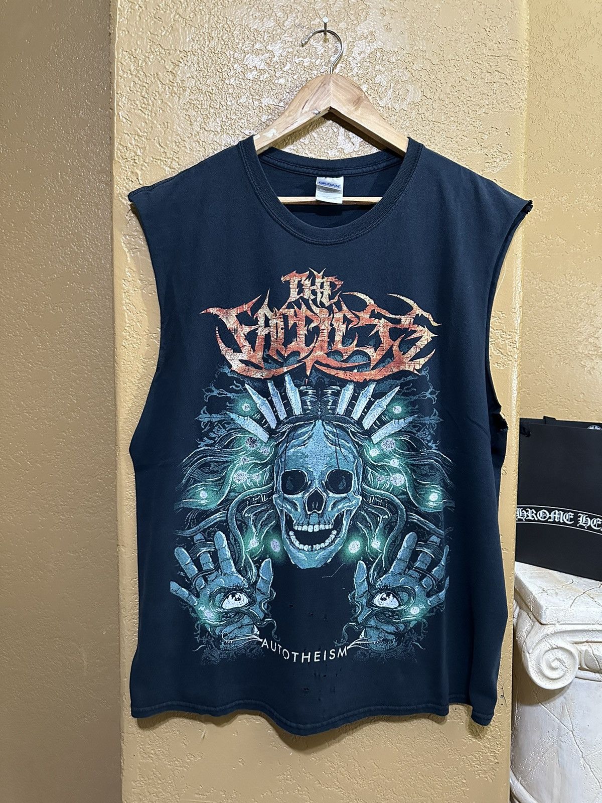 Band Tees X Vintage Thrashed Vtg The Faceless Autotheism Sleeveless Tee Metal Hoodie, Sweatshirt | PodTeesHub.com