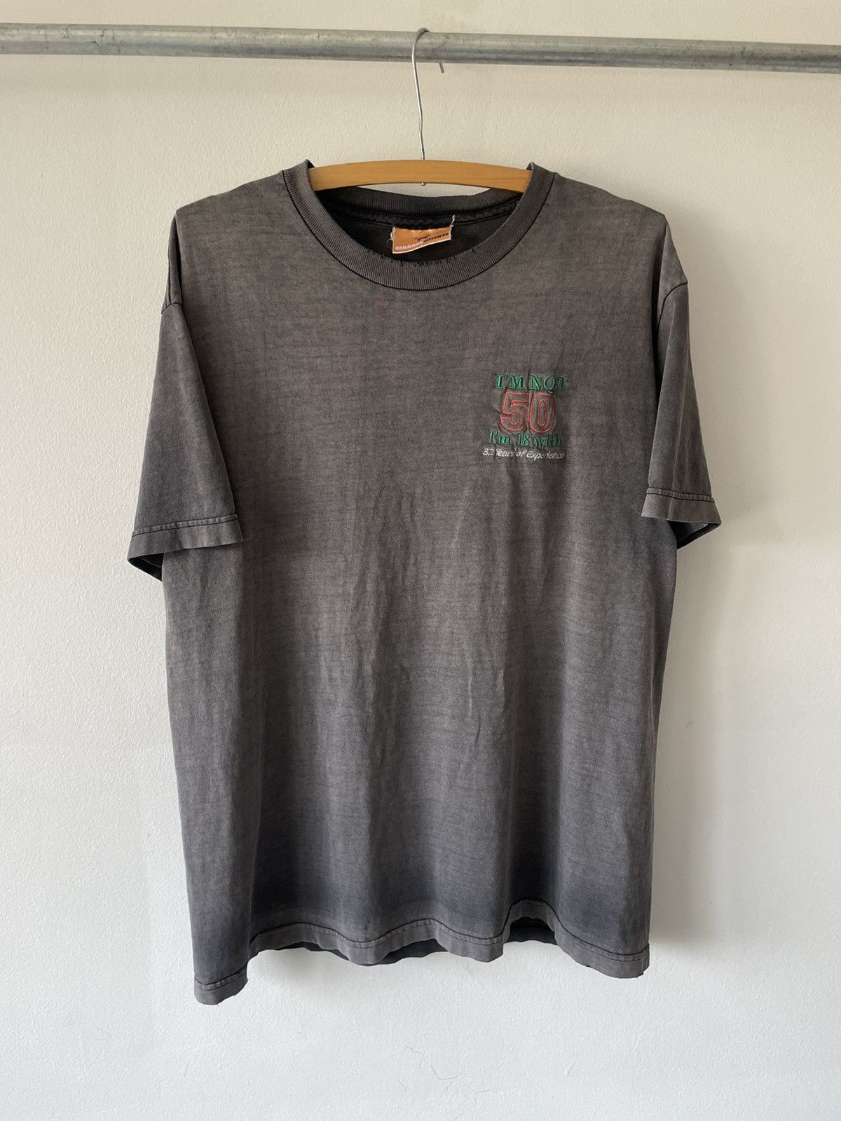 Vintage 90s Faded I M Not 50 Funny Tee Hoodie, Sweatshirt | PodTeesHub.com