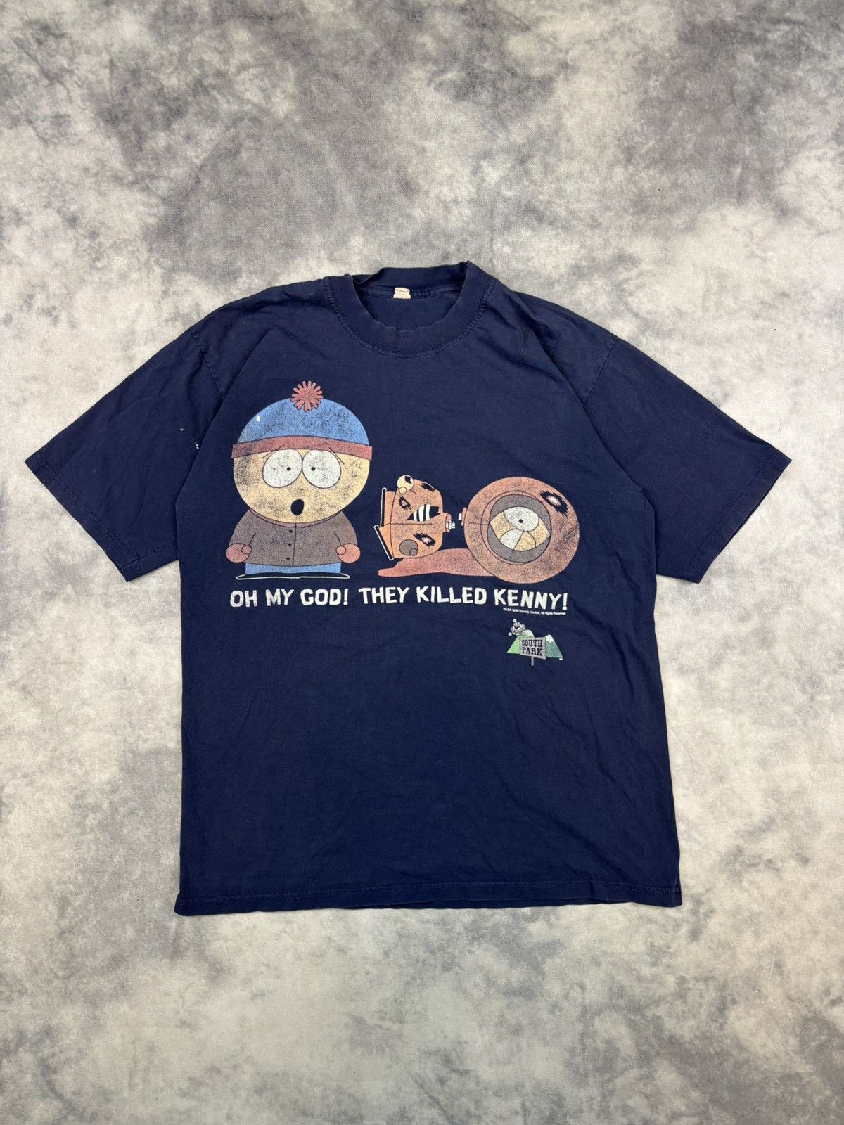 Other 90s Vintage South Park 1998 They Killed Kenny T Shirt Blue Hoodie, Sweatshirt | PodTeesHub.com