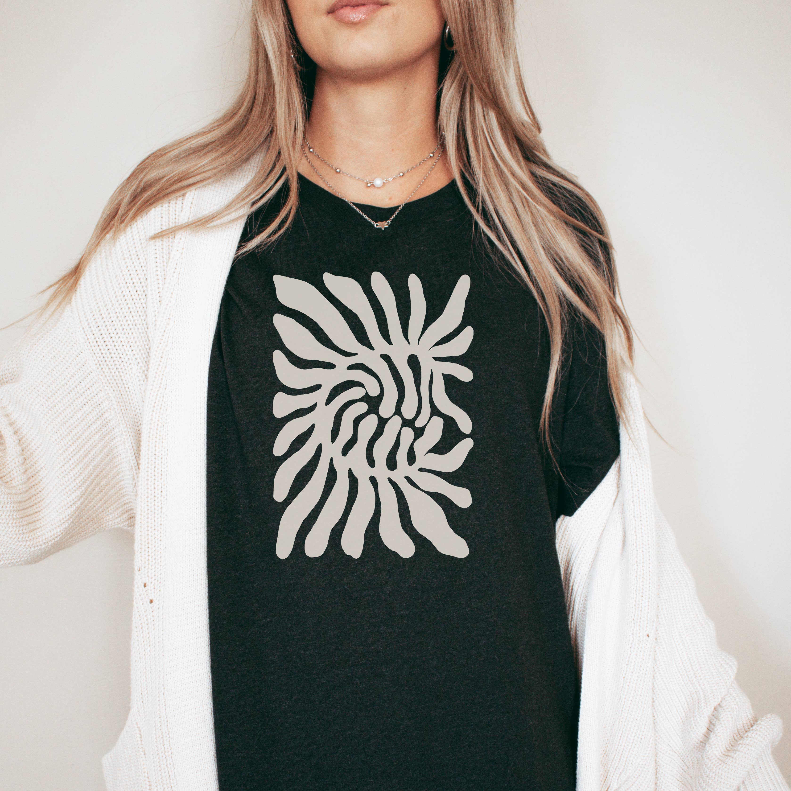 Groovy Palm Leaf Tee | Floral | Sizes XS-2XL Hoodie, Sweatshirt | PodTeesHub.com