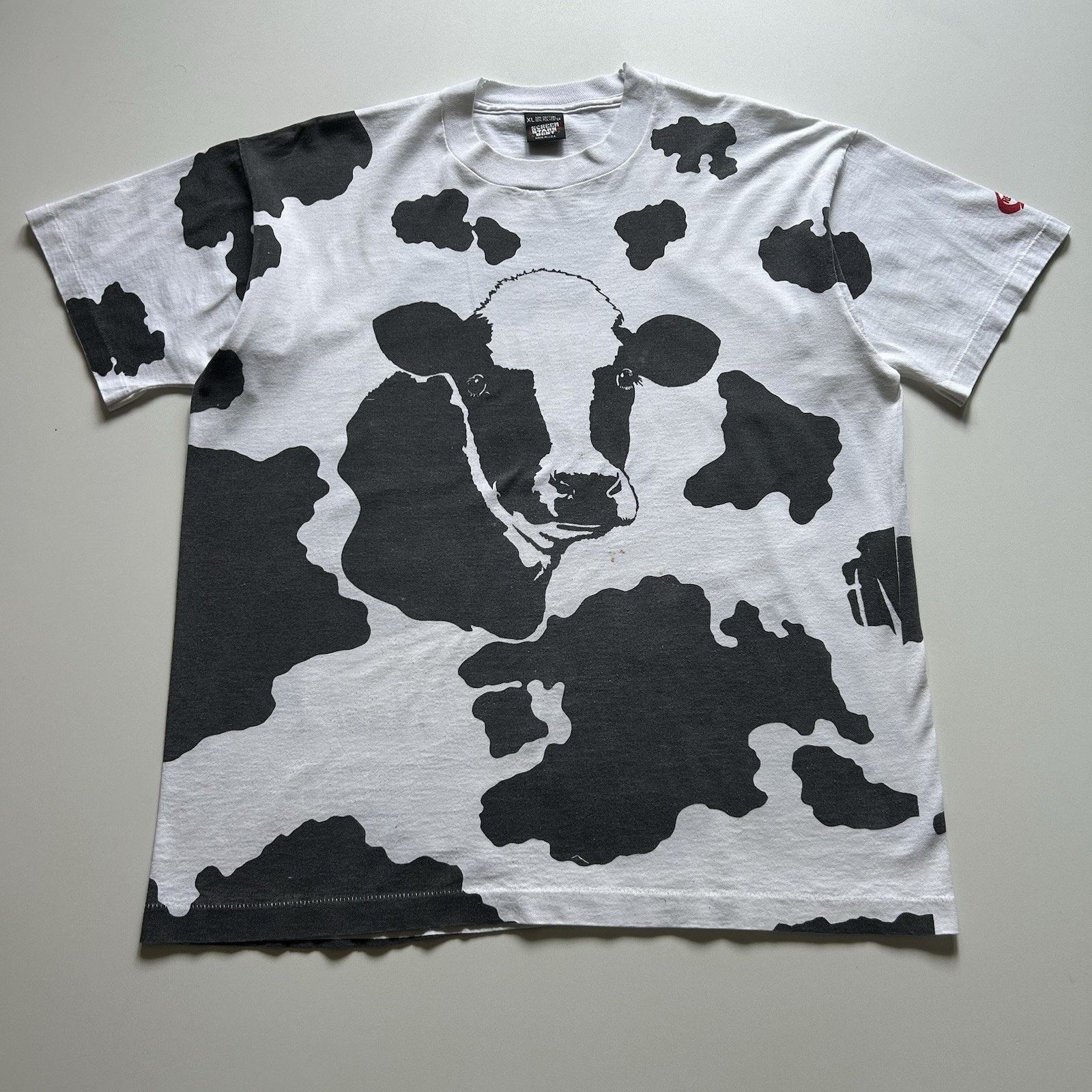 Vintage 90s Cow T Shirt Xl Aop Animal Art Made In Usa Rare Hoodie, Sweatshirt | PodTeesHub.com