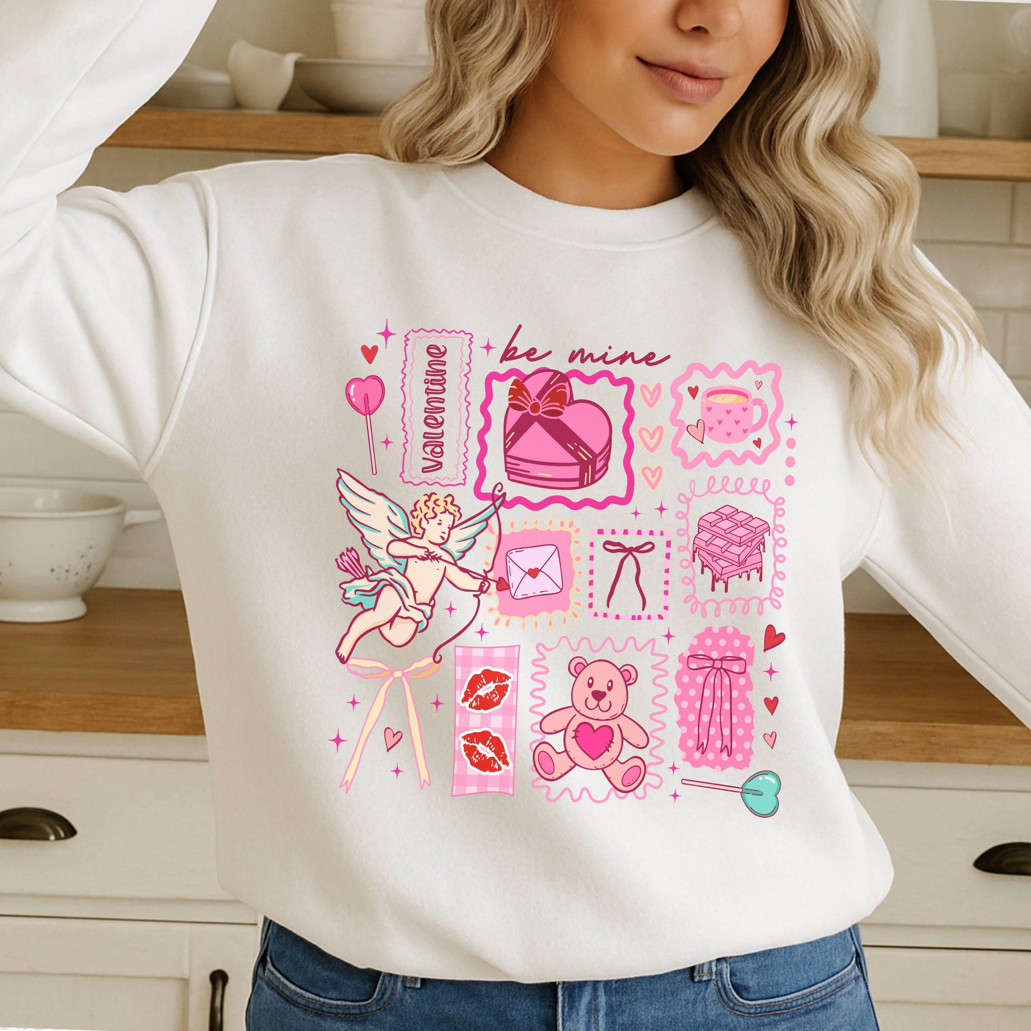 Be My Valentine Sweatshirt | Gildan Brand T-Shirts, Hoodie | PodTeesHub.com