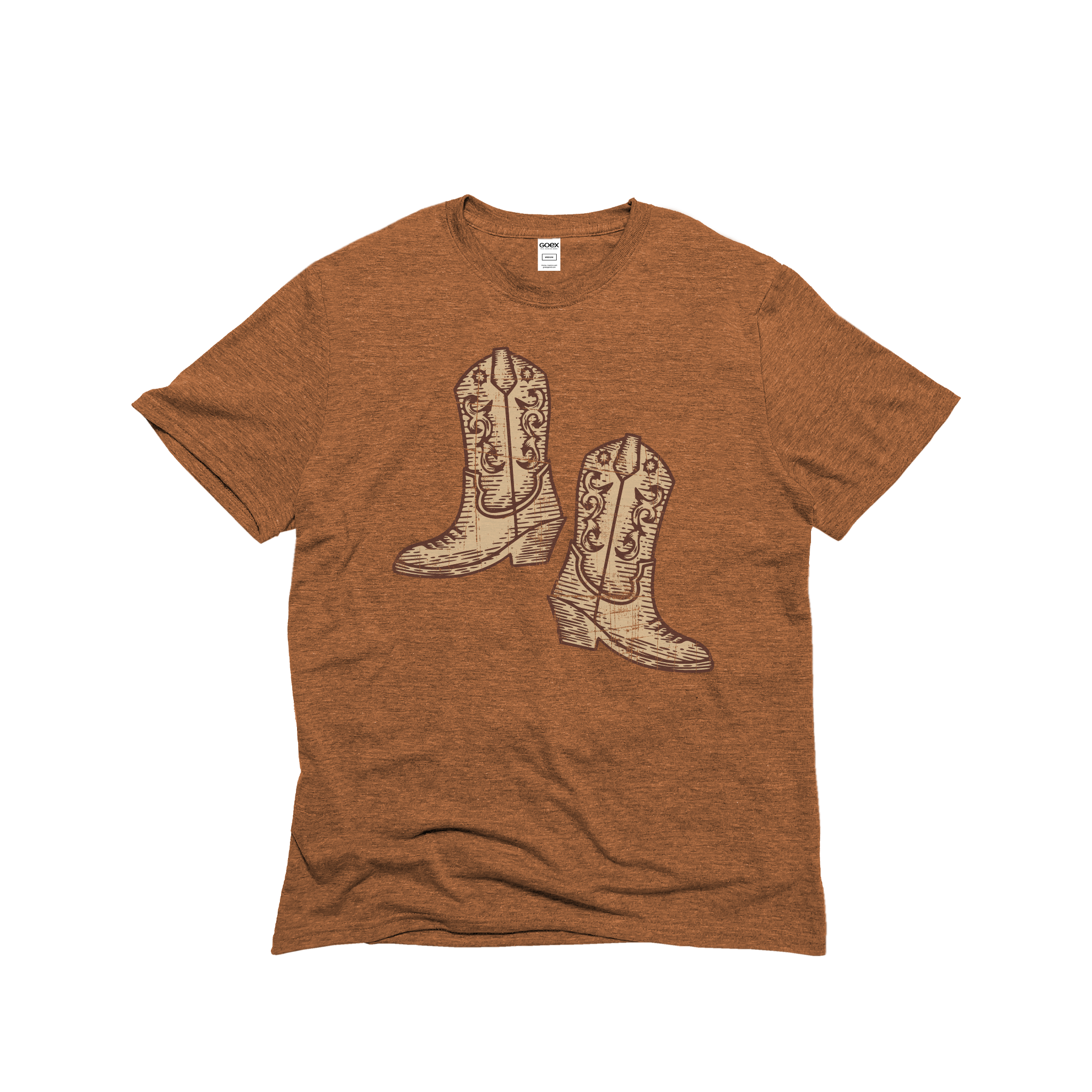 Western Cowboy Boots - Amber Unisex Graphic Tee - 12pk Hoodie, Sweatshirt | PodTeesHub.com