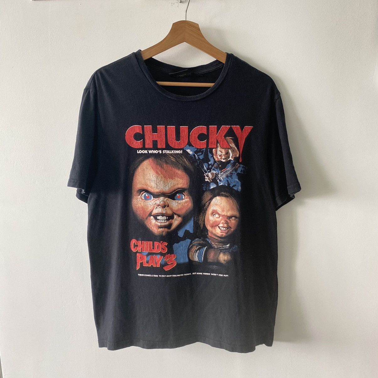 Expert Horror Faded Chucky Child S Play 3 Horror Movie Tee Hoodie, Sweatshirt | PodTeesHub.com