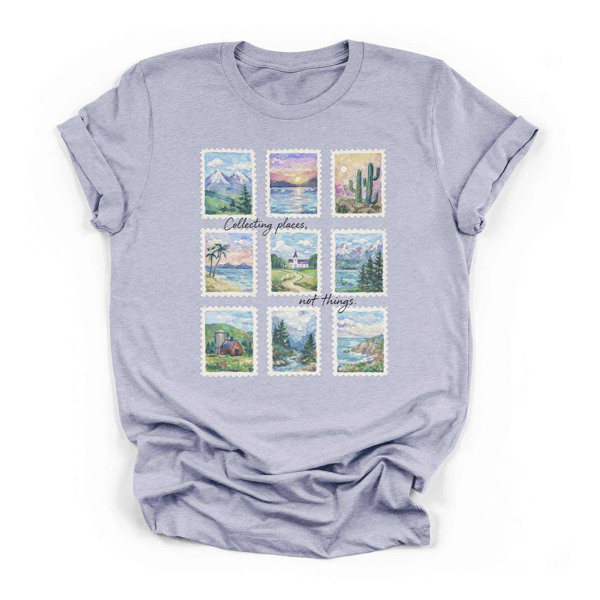 Collect Places Not Things Tee Hoodie, Sweatshirt | PodTeesHub.com