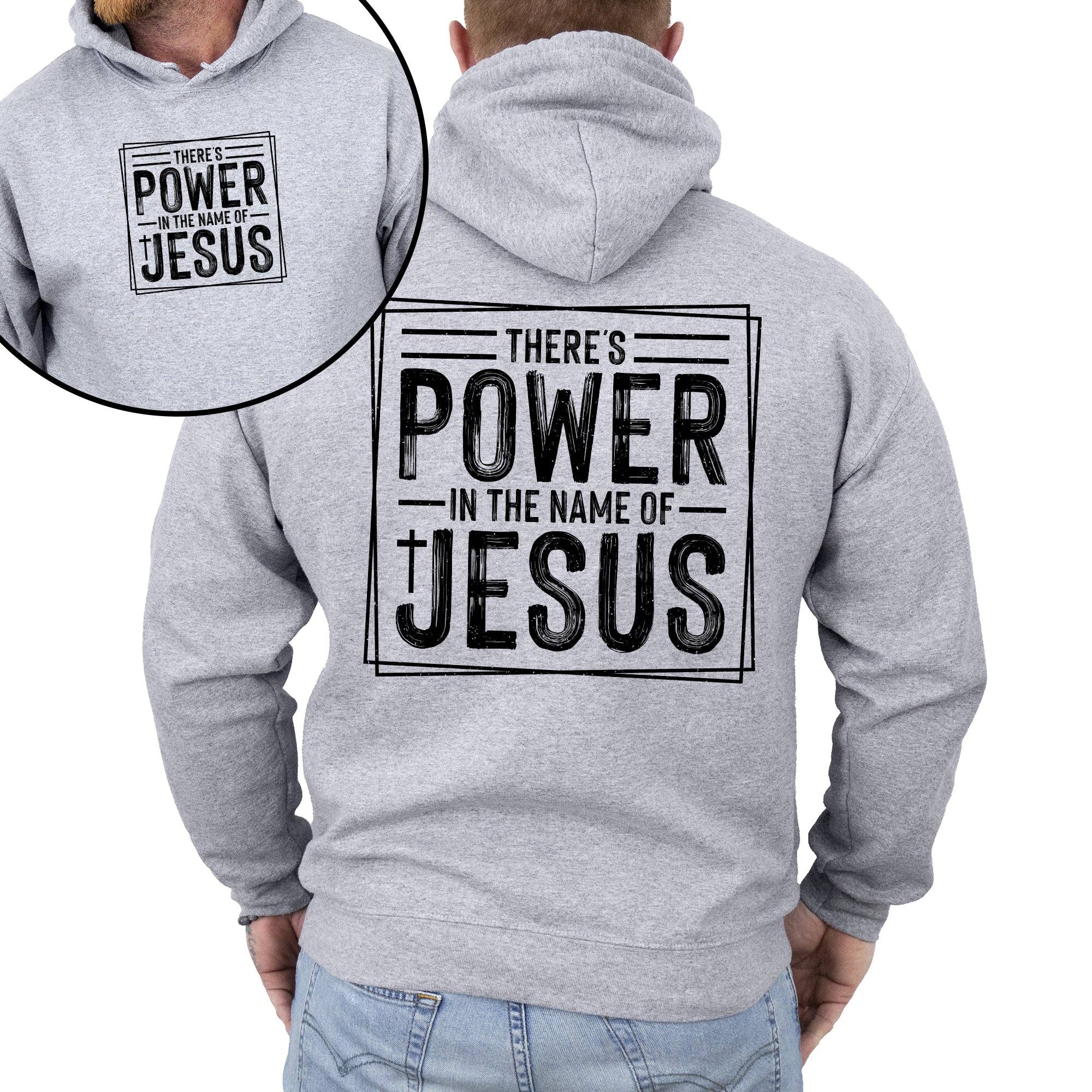 There's Power in the Name of Jesus, Christian Hoodie T-Shirts, Sweatshirt | PodTeesHub.com