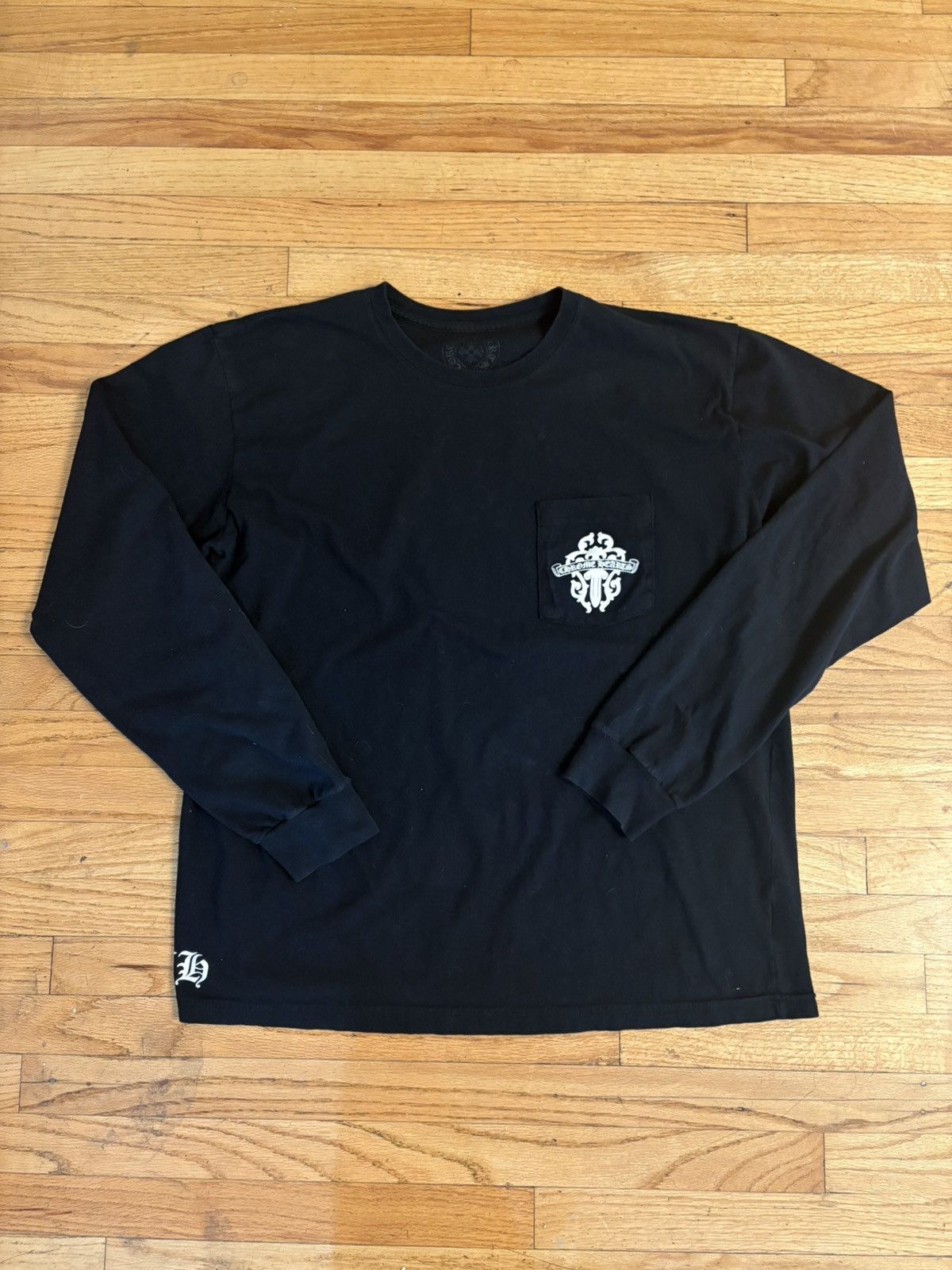 Hearts Chrome Hearts Dagger Long Sleeve T Shirt Hoodie, Sweatshirt | PodTeesHub.com