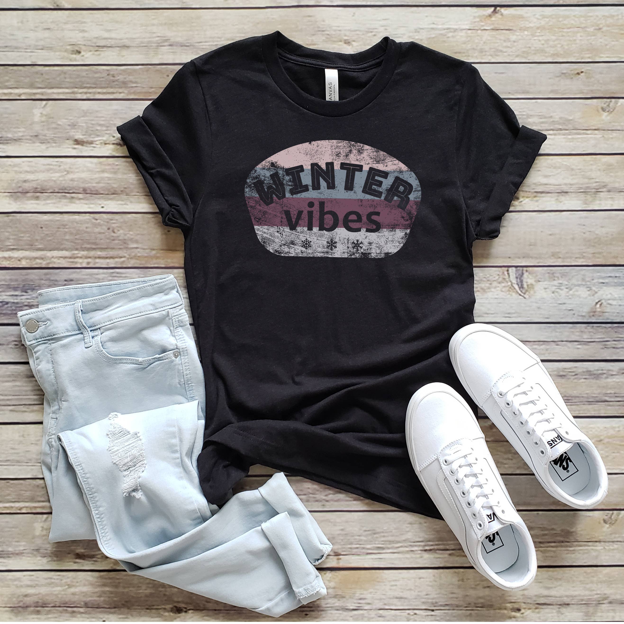 Winter Vibes Tee | Seasons | Sizes XS-2XL Hoodie, Sweatshirt | PodTeesHub.com