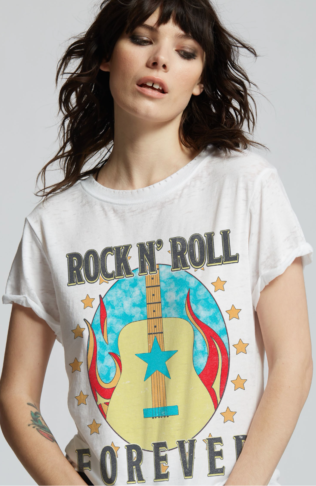 303018 - 228 Rock N' Roll Forever Burn Out Tee Hoodie, Sweatshirt | PodTeesHub.com