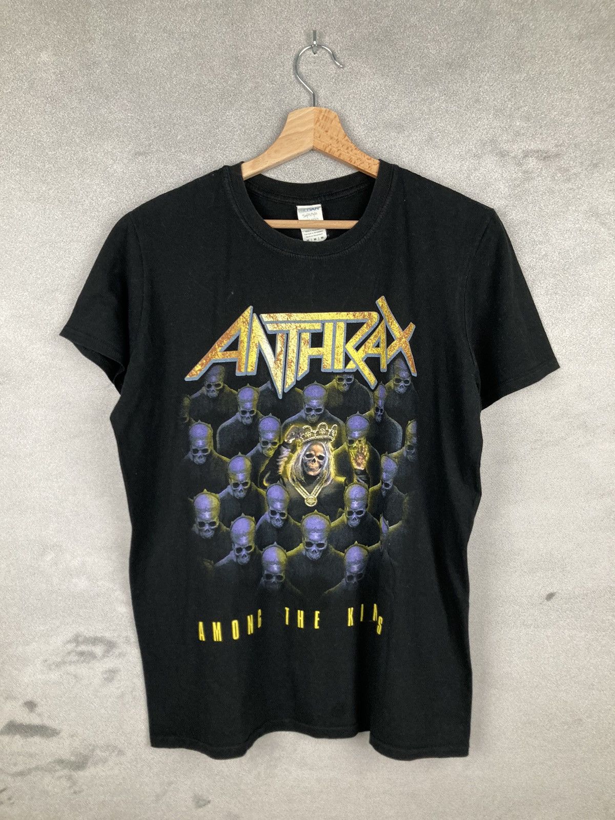 Band Tees Vintage Anthrax Rock Band Tee Punk Graphic Hoodie, Sweatshirt | PodTeesHub.com