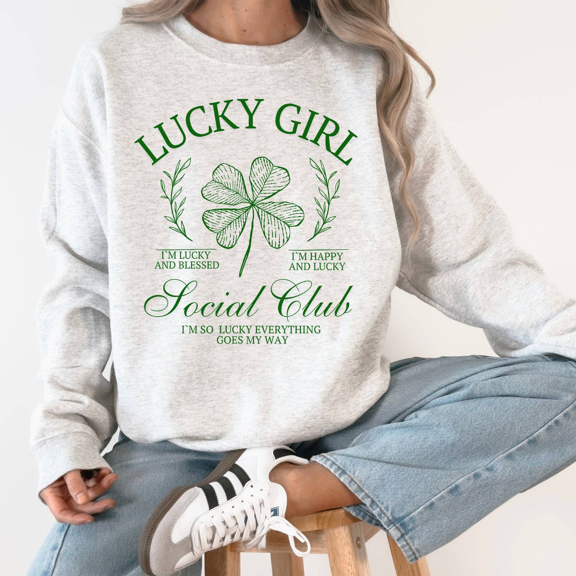 Lucky Girl Social Club, St Patrick's Day, Irish Sweatshirt T-Shirts, Hoodie | PodTeesHub.com