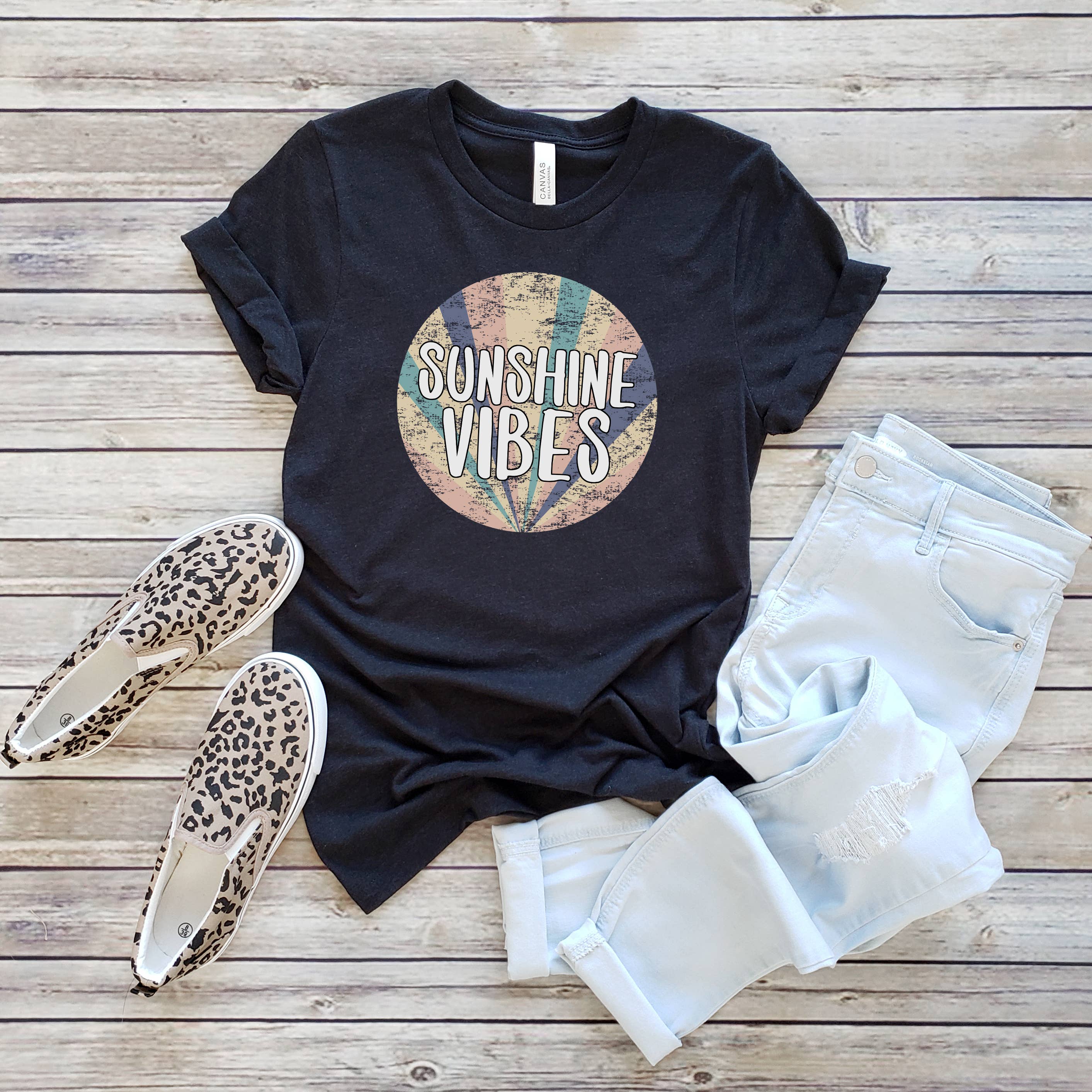 Sunshine Vibes Tee | Summer | Sizes XS-2XL Hoodie, Sweatshirt | PodTeesHub.com