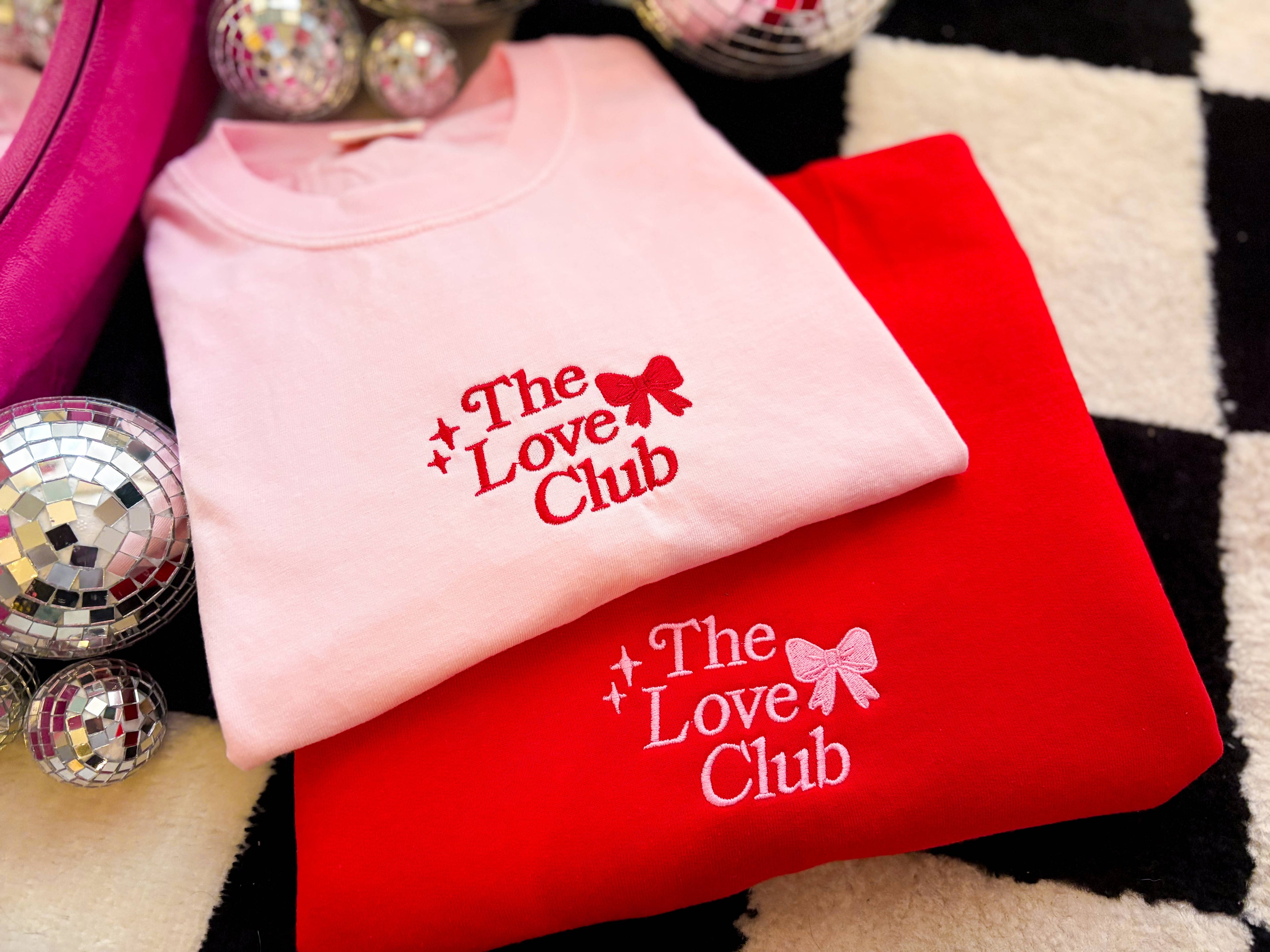 The Love Club Embroidered | Trendy Heart Valentine Shirt Hoodie, Sweatshirt | PodTeesHub.com