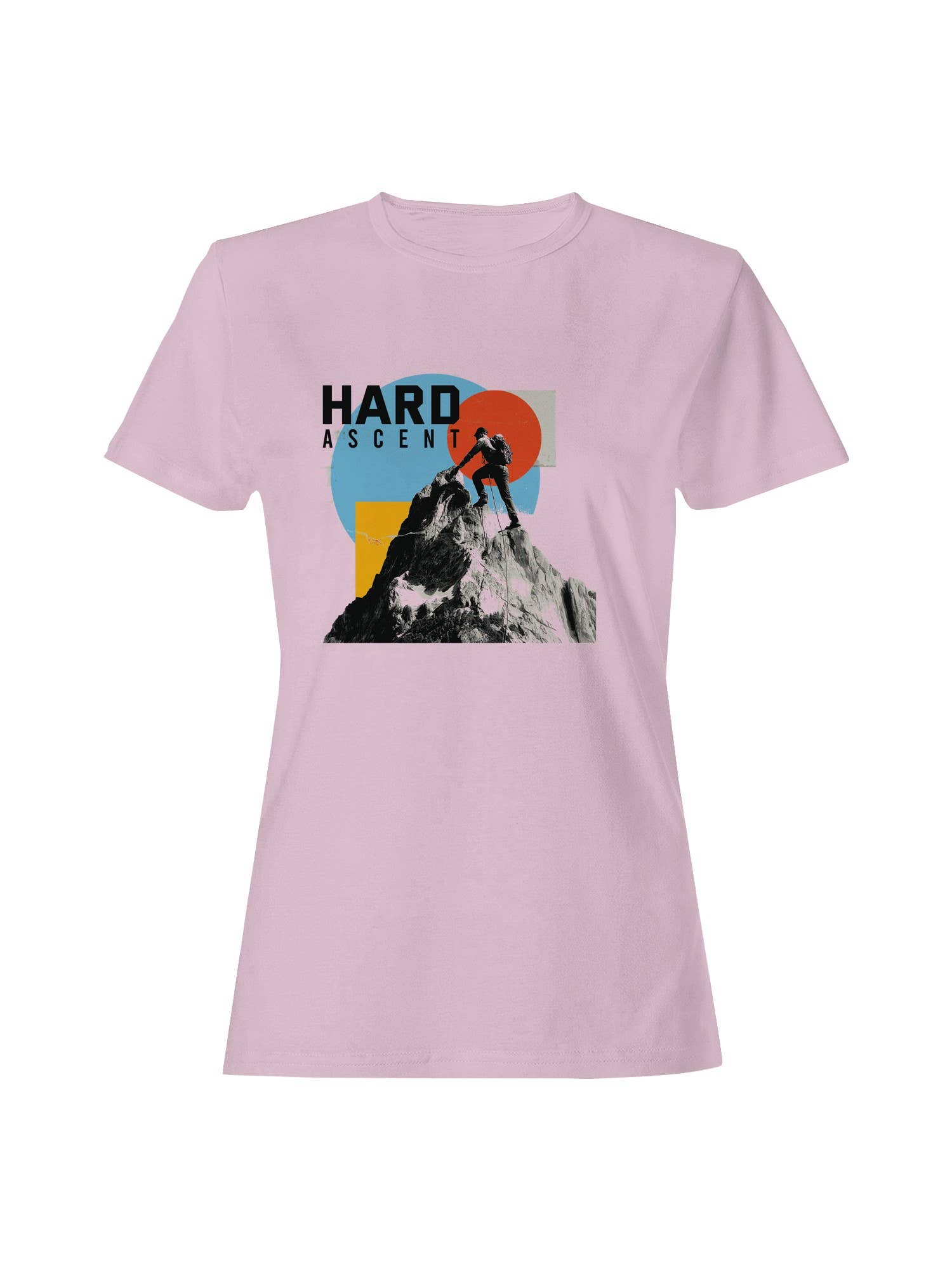Hard Ascent Mountain Climbing Art Women's T-Shirt Hoodie, Sweatshirt | PodTeesHub.com