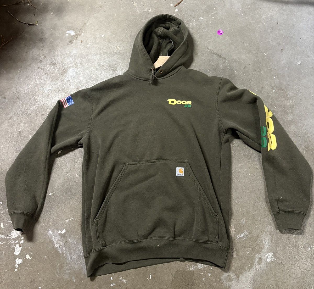 Carhartt Vintage Carharrt Green Hoodie Size M T-Shirts, Sweatshirt | PodTeesHub.com