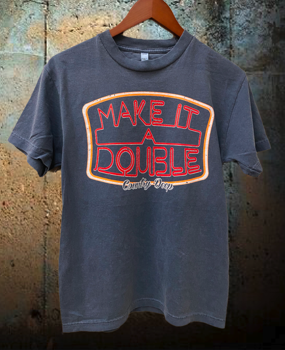 Make It A Double Carded Cotton Garment Dyed Vintage T Shirt Hoodie, Sweatshirt | PodTeesHub.com