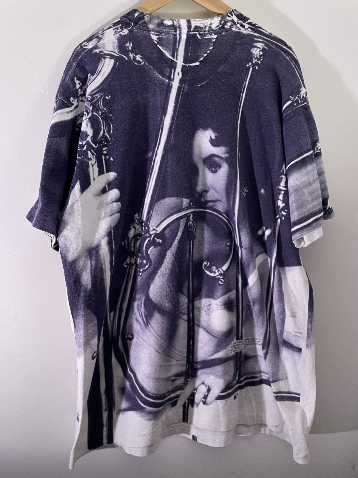 Vintage 90 S Vtg Vintage Elizabeth Taylor Aop Movie Film Art T Shirt Hoodie, Sweatshirt | PodTeesHub.com