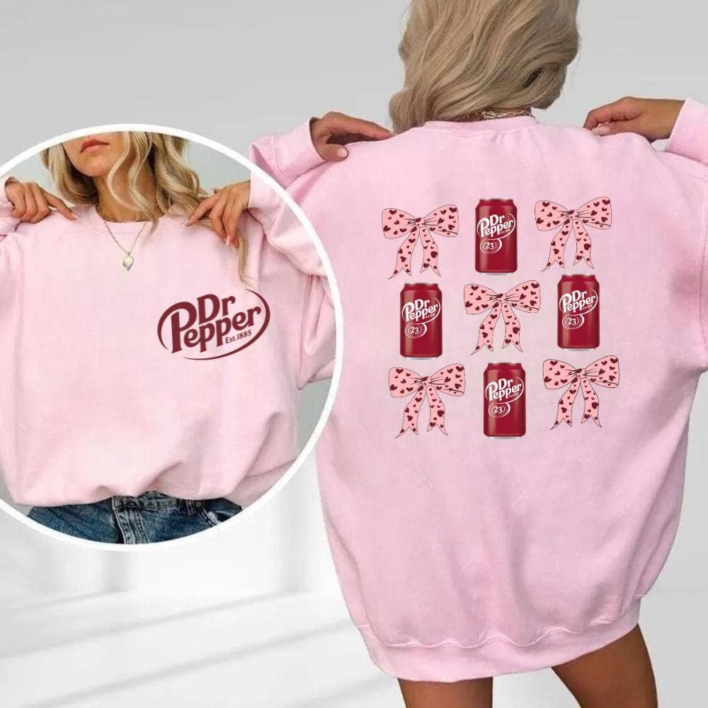 Dr Pepper Lover Coquette Sweatshirt T-Shirts, Hoodie | PodTeesHub.com