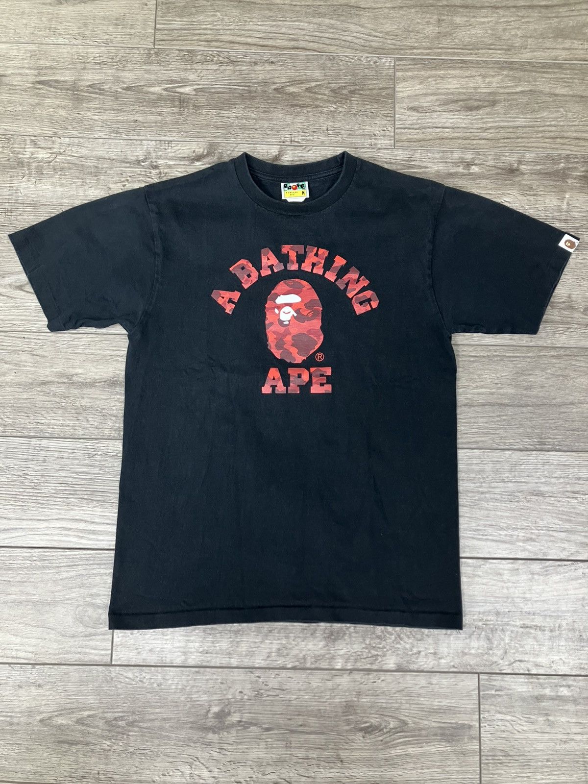 Bape Color Camo College Tee Size M Hoodie, Sweatshirt | PodTeesHub.com