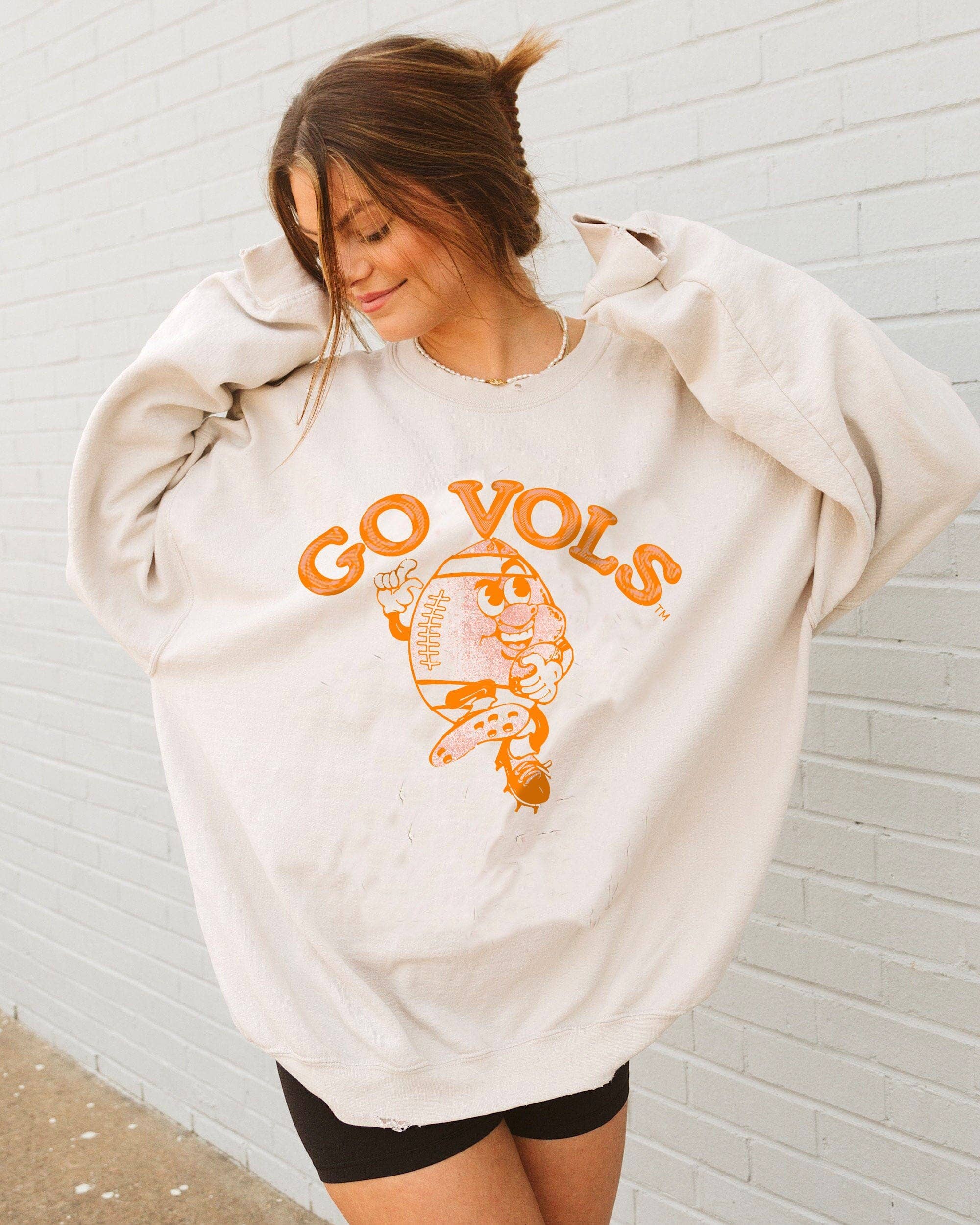 Tennessee Volunteers Football Run Sand Thrifted Sweatshirt T-Shirts, Hoodie | PodTeesHub.com
