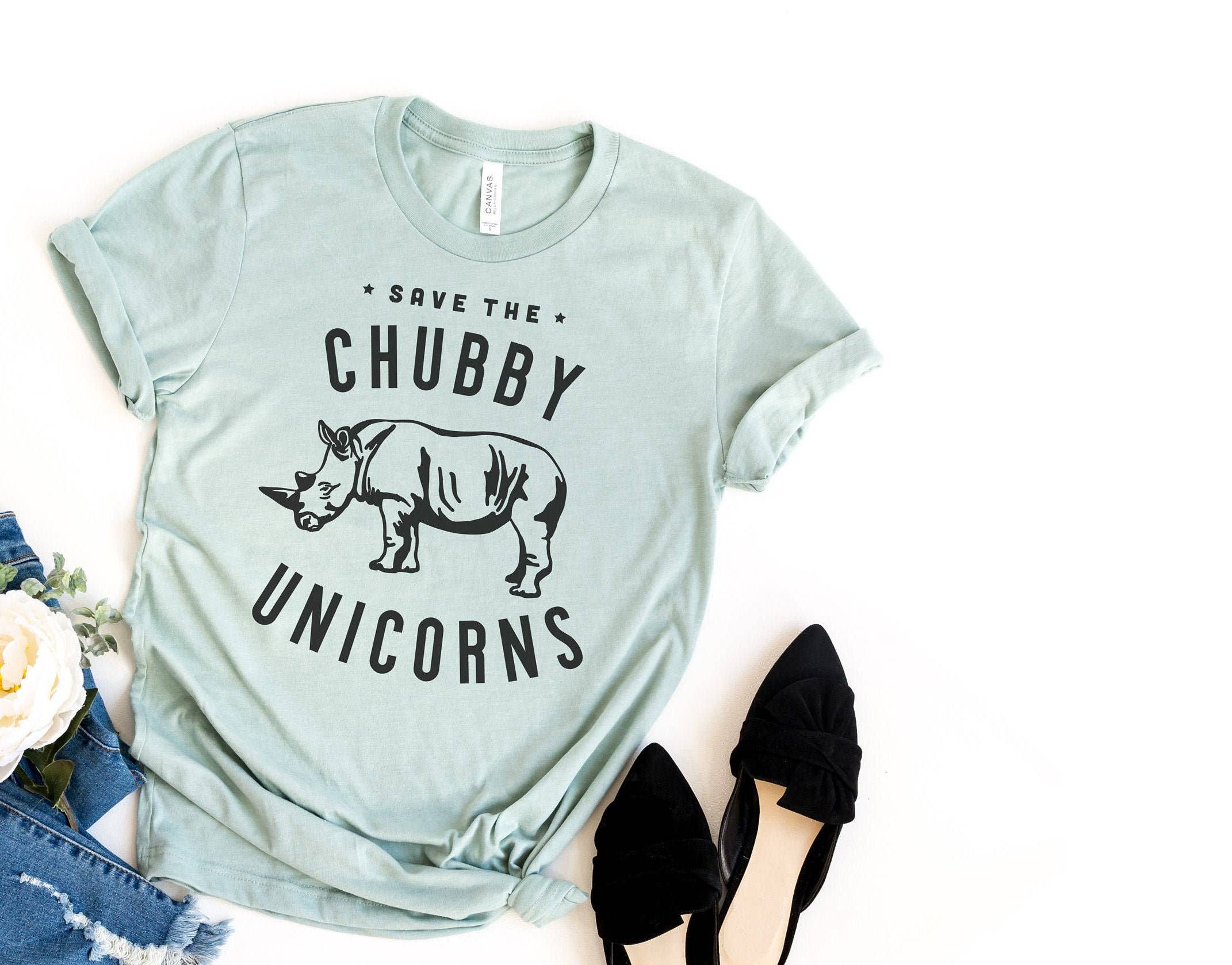 Save the Chubby Unicorns | Funny Shirt Hoodie, Sweatshirt | PodTeesHub.com