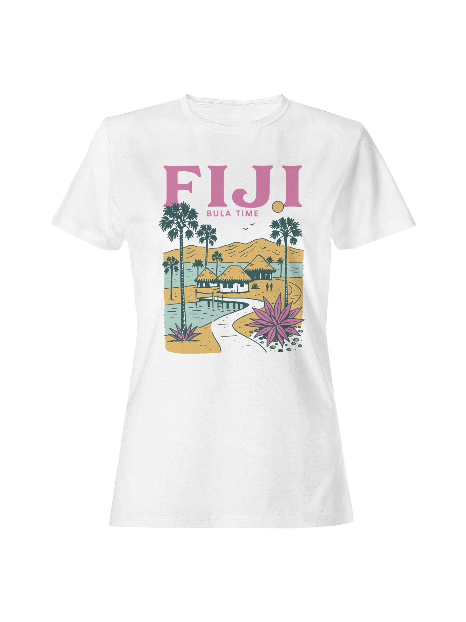Fiji Bula Time Tropical Paradise Women's T-Shirt Hoodie, Sweatshirt | PodTeesHub.com
