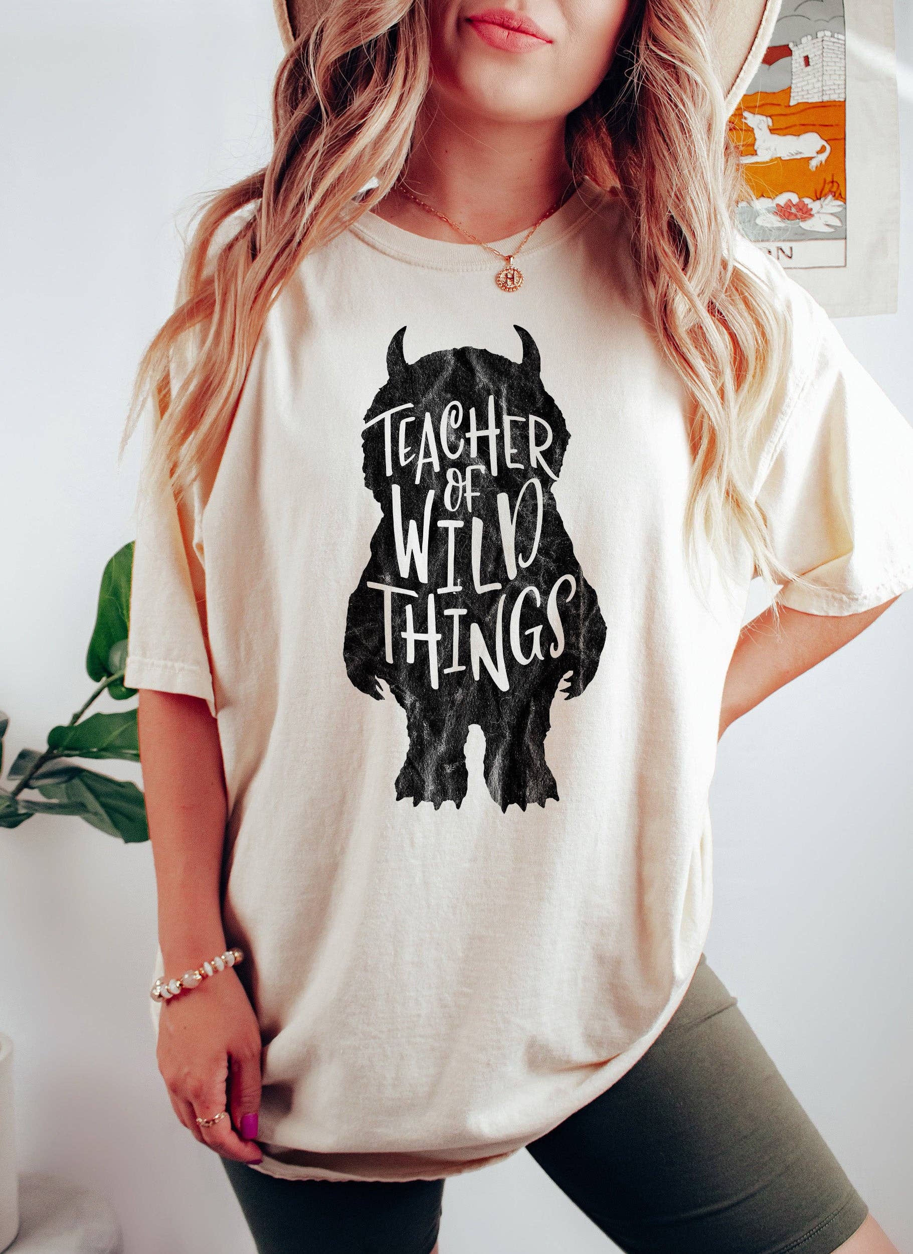 Teacher of Wild Things Funny Teacher Bk T-Shirt Hoodie, Sweatshirt | PodTeesHub.com