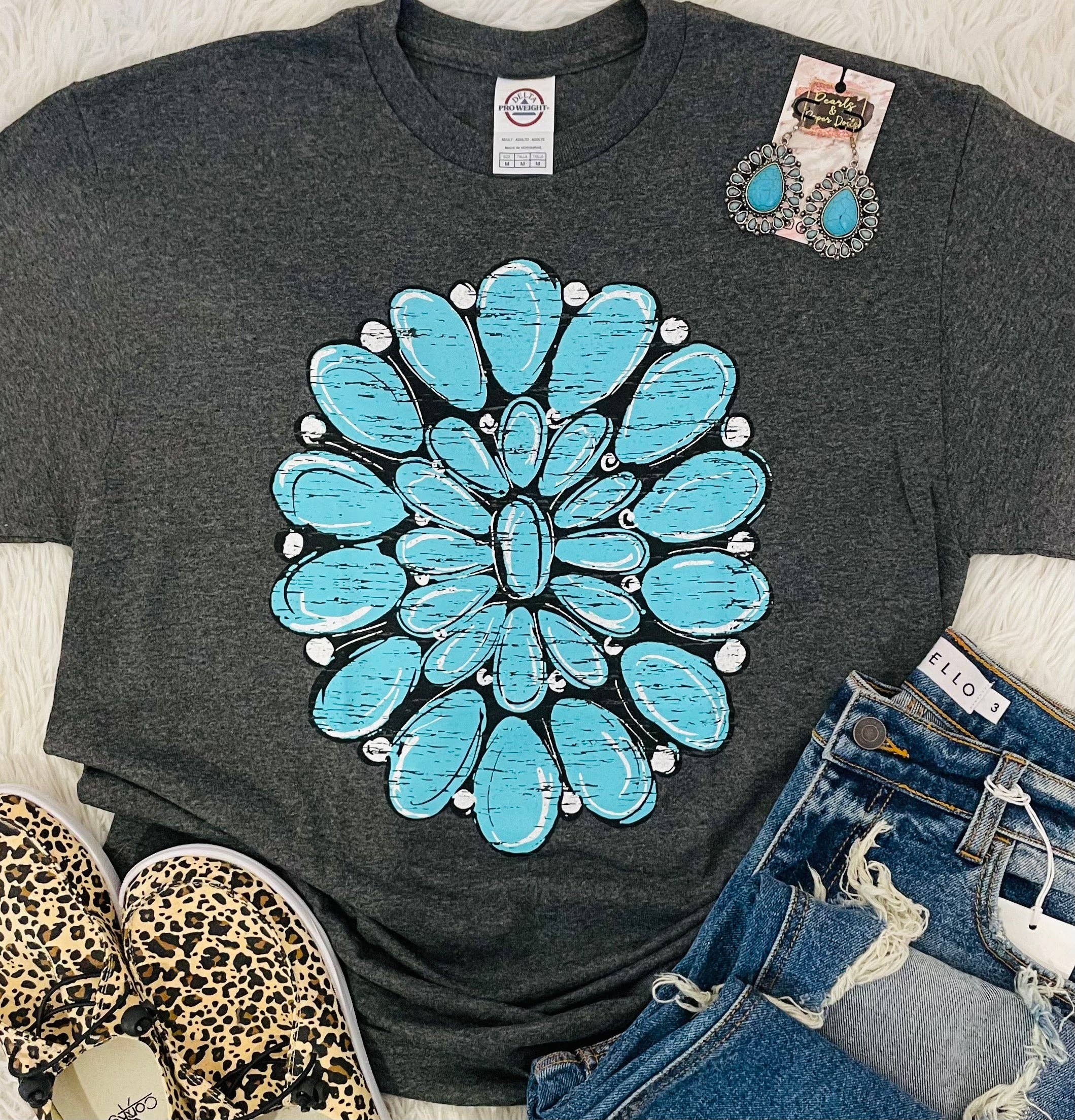 Turquoise Stone Tee Hoodie, Sweatshirt | PodTeesHub.com