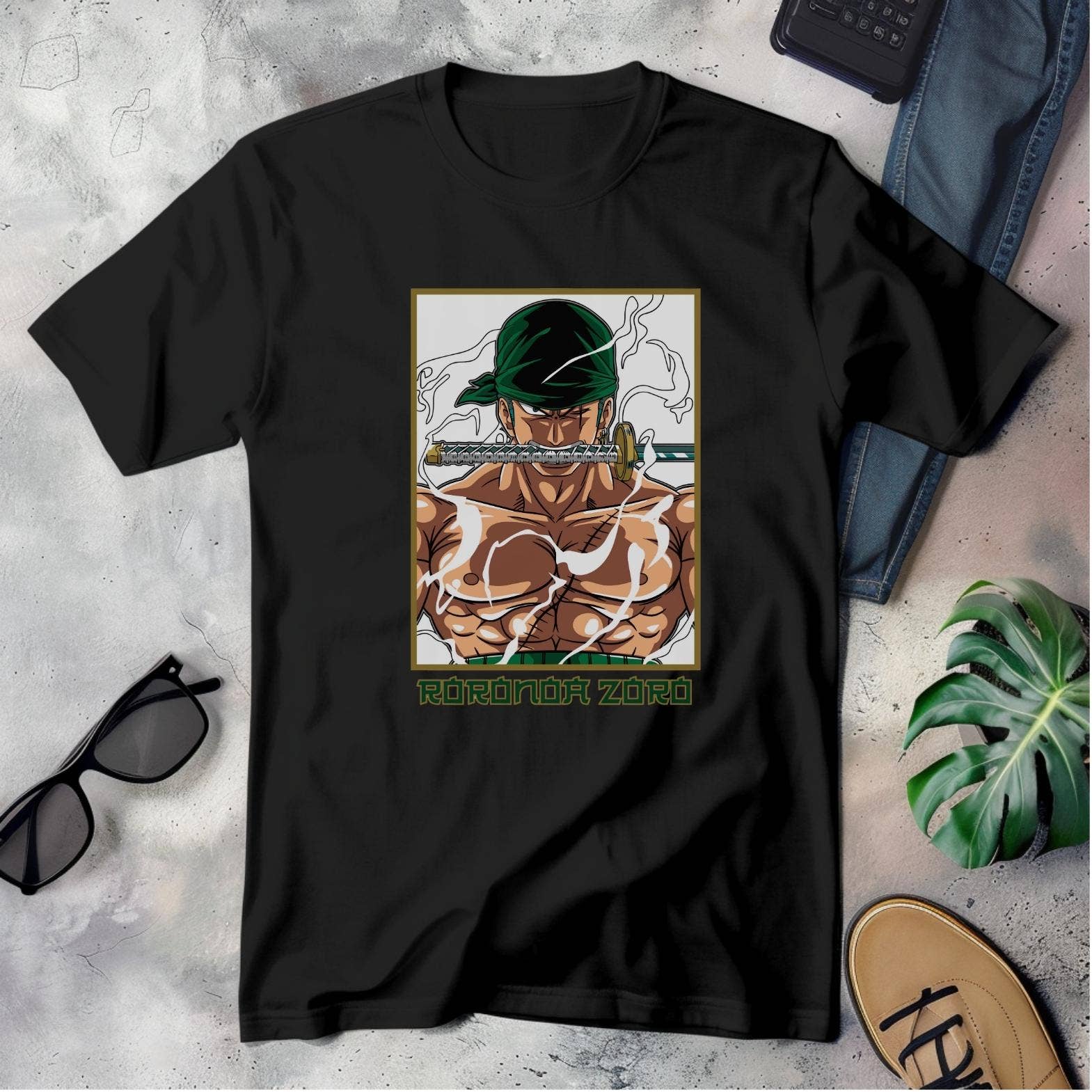 Pirate Swordsman T-Shirt – Anime Graphic Tee & Streetwear Hoodie, Sweatshirt | PodTeesHub.com