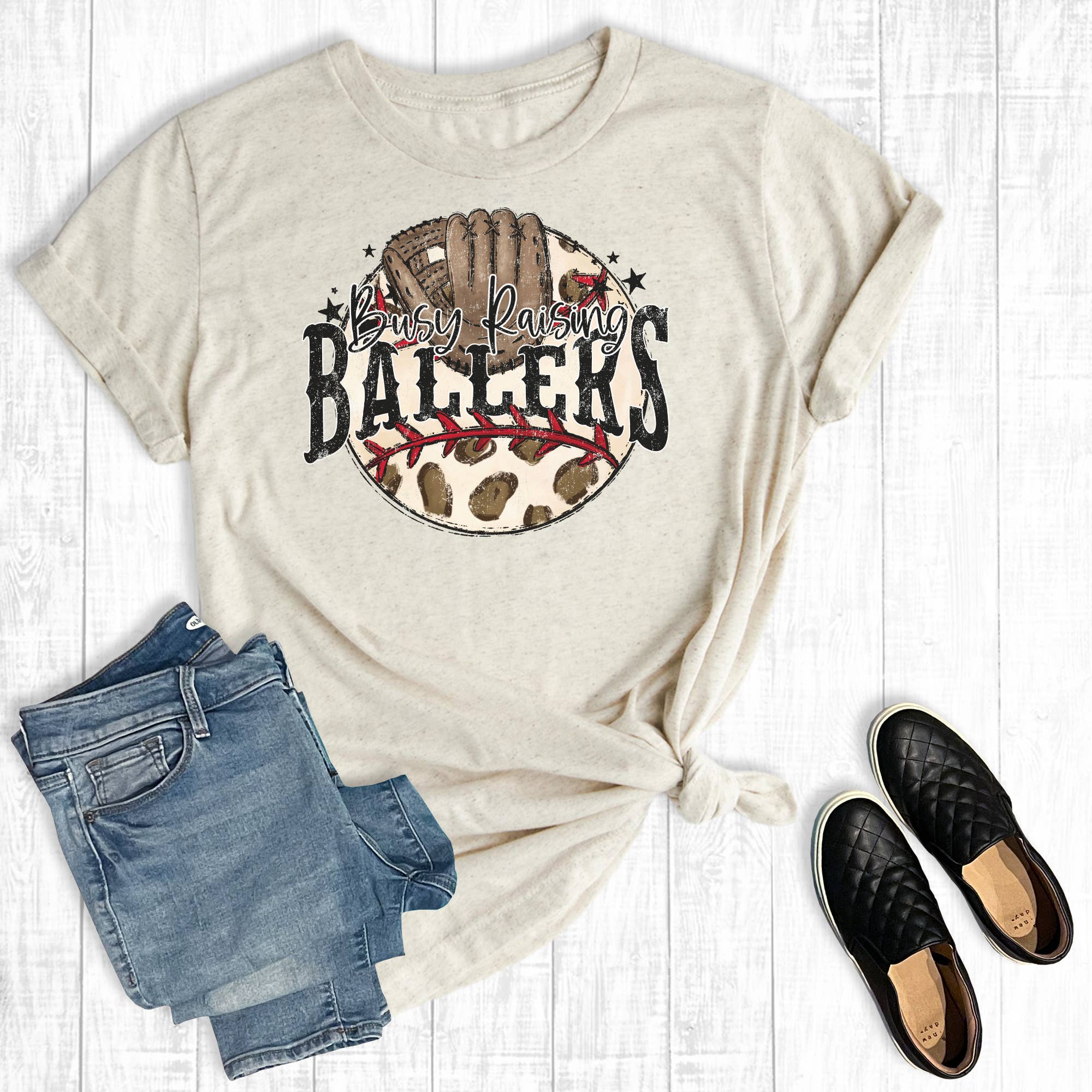 Baseball Busy Raising Ballers Graphic Tee Hoodie, Sweatshirt | PodTeesHub.com