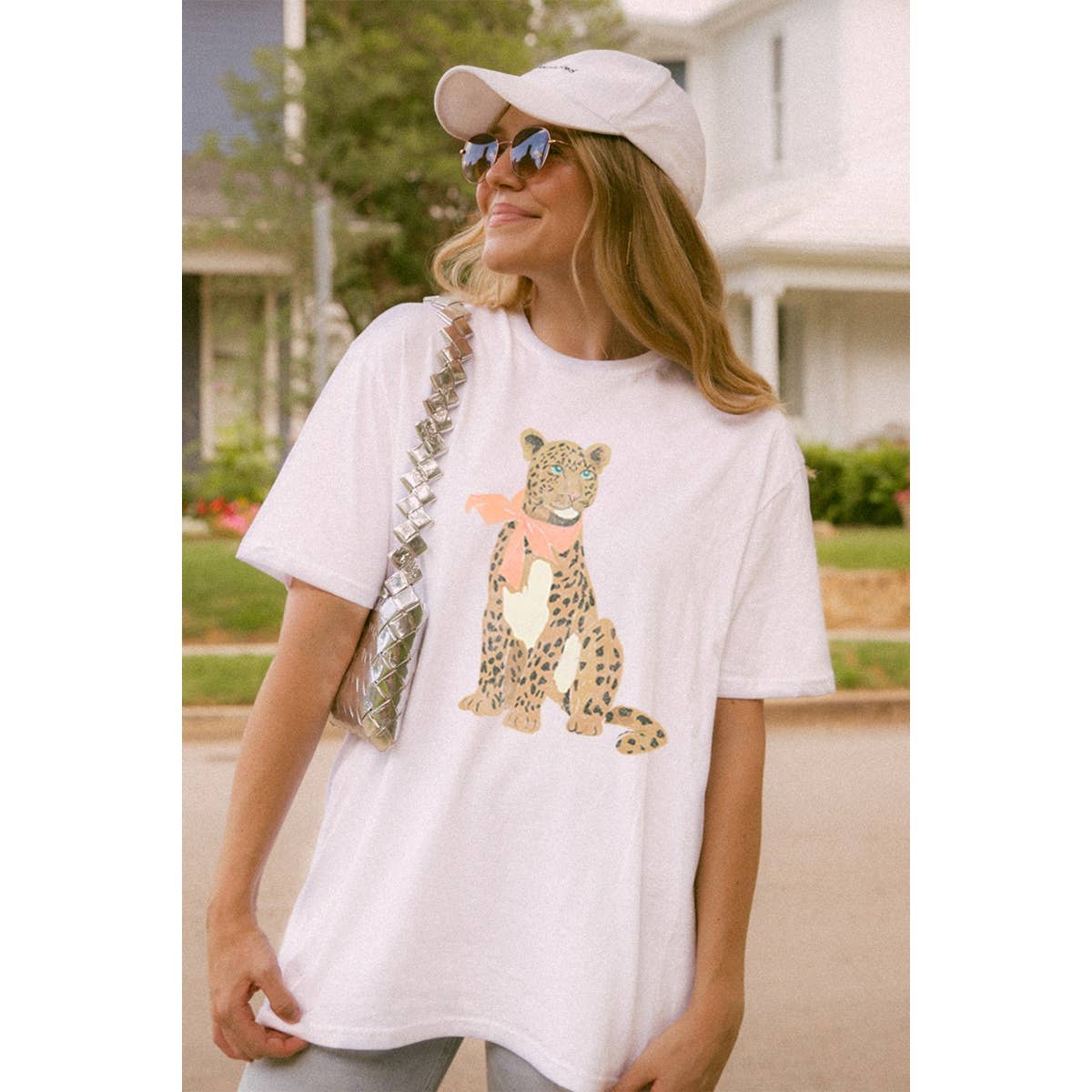 Cheetah  Graphic Oversized Tee Hoodie, Sweatshirt | PodTeesHub.com